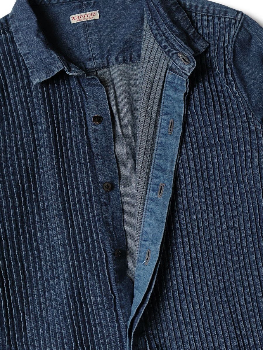 43/4)KAPITAL デニム ワンピース サイズXS キャピタル /ジャケットブルゾンニットシャツスウェットパンツデニム