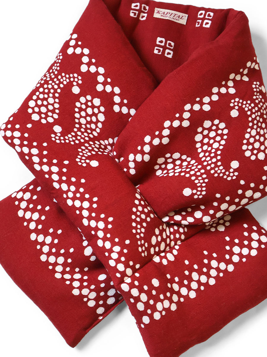 麻レーヨン バンダナ柄 KESAマフラー | KAPITAL