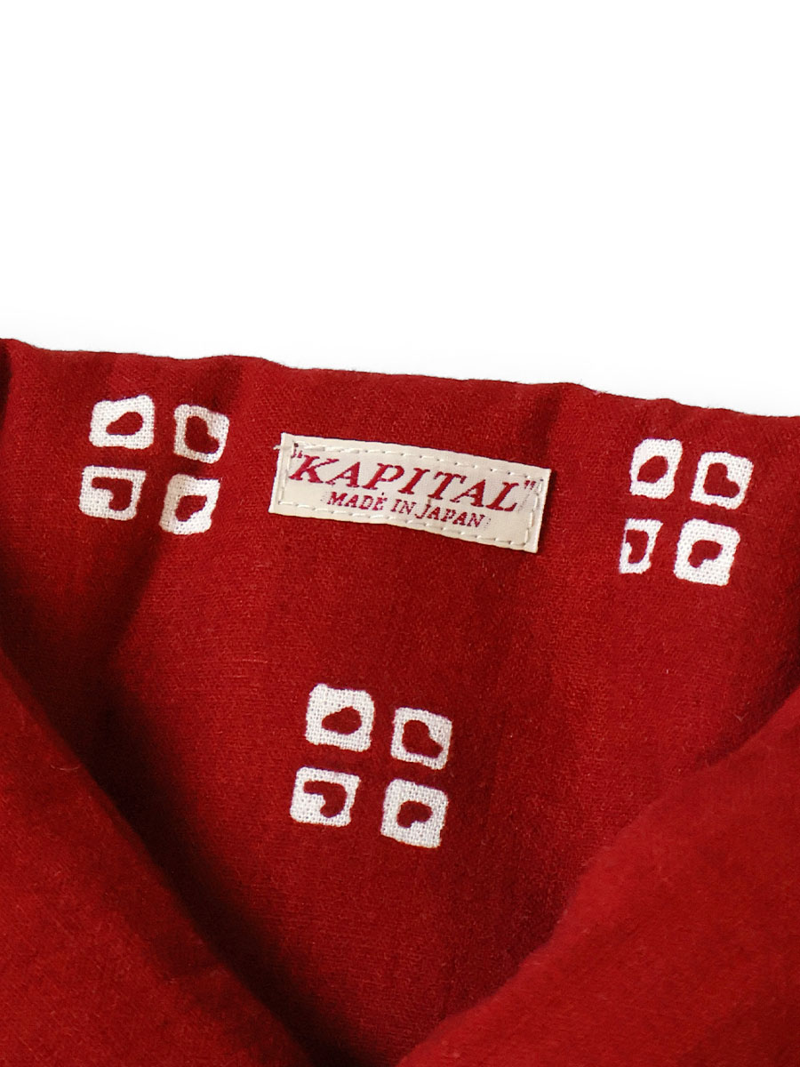 麻レーヨン バンダナ柄 KESAマフラー | KAPITAL