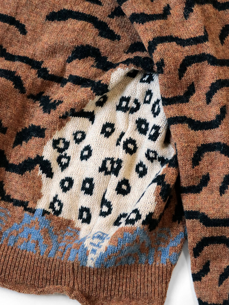 7Gウール ネパールタイガークルーセーター | KAPITAL