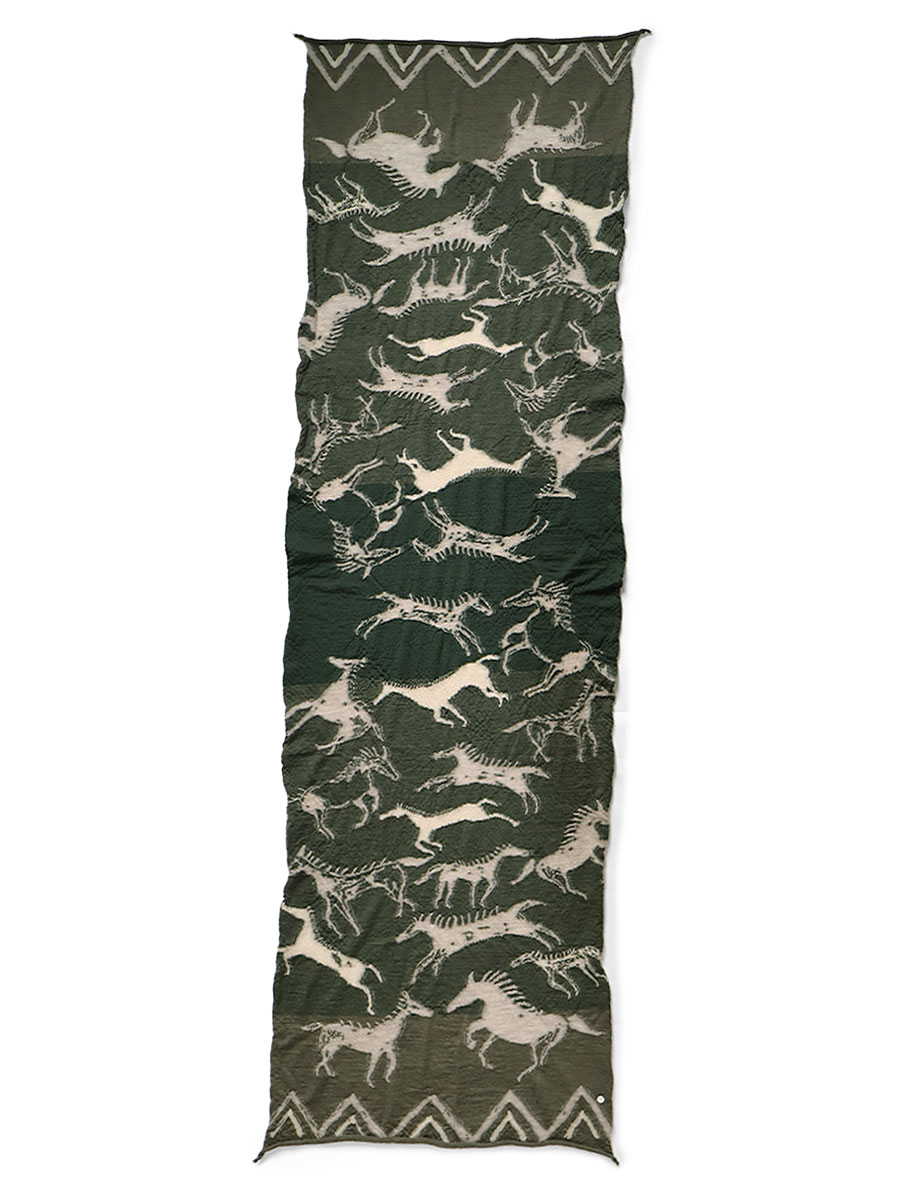 縮絨ウール インディアンペインティングマフラー | KAPITAL