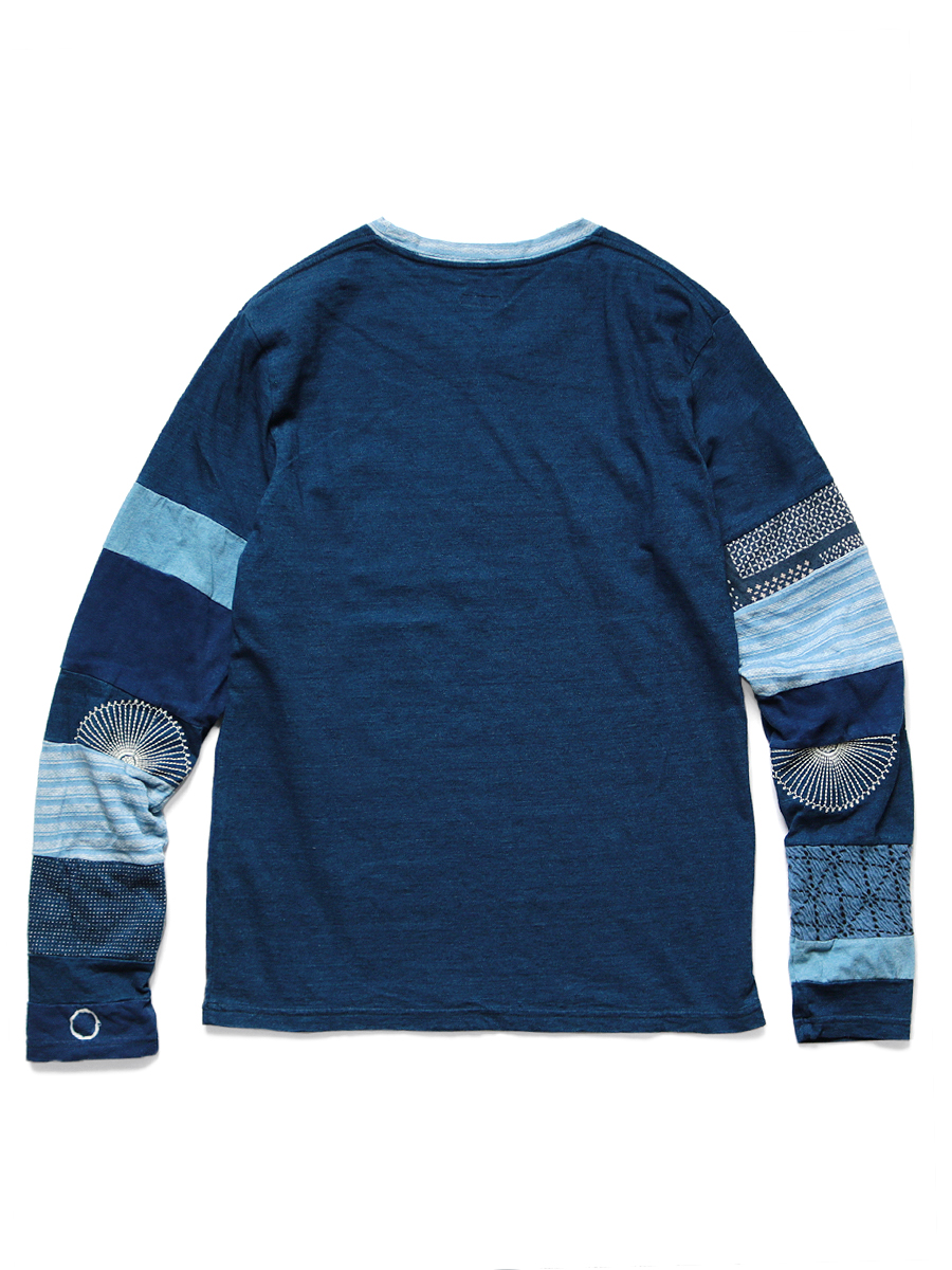 キャピタル IDG天竺 ヒッピーロンT（刺し子パッチワーク）