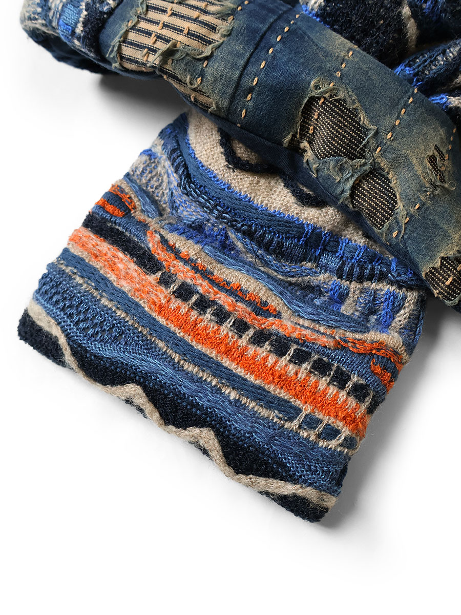 BORO×GAUDYニット KESAマフラー | KAPITAL