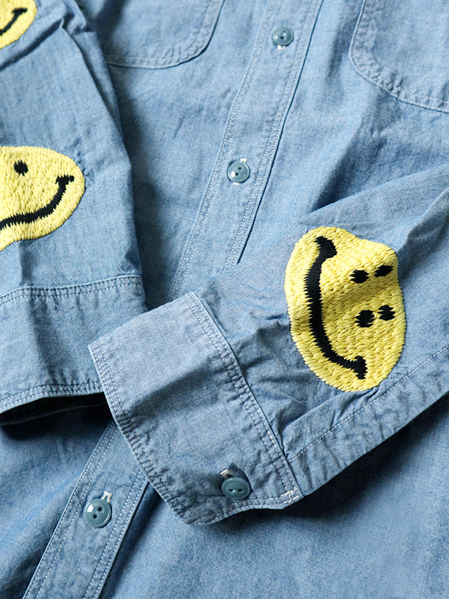 シャンブレー ワークシャツ(HAPPYS刺繍) | KAPITAL