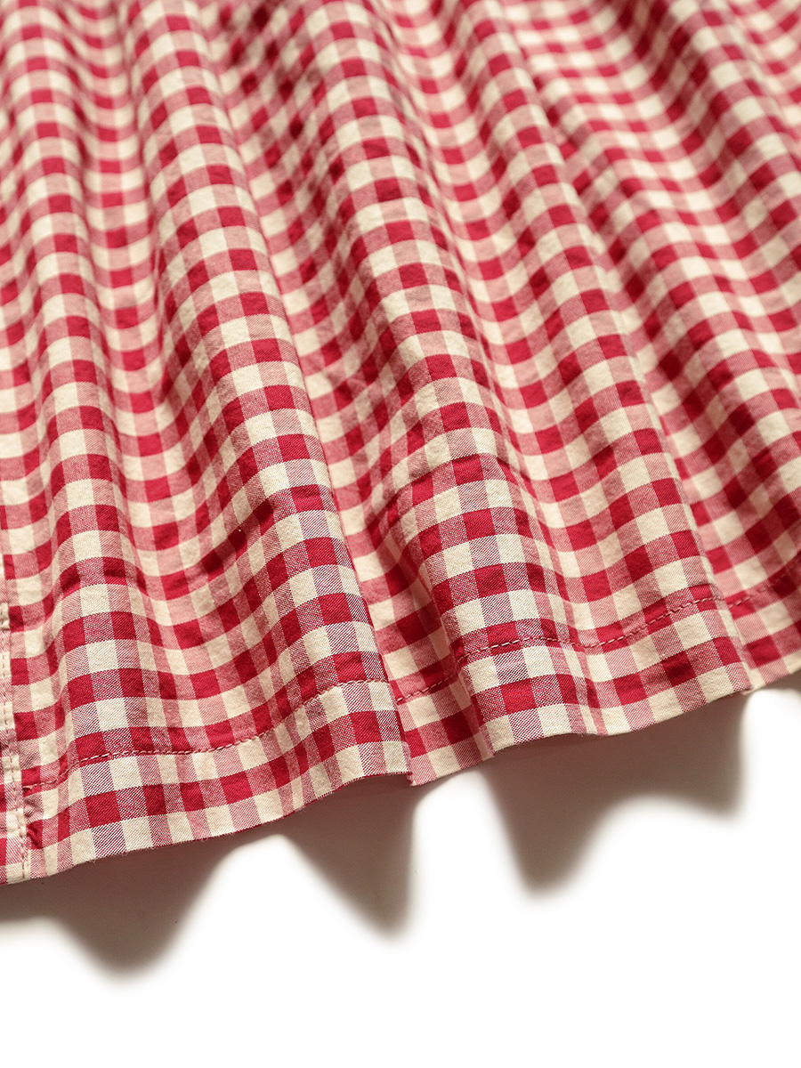 ギンガムチェック Kakashiギャザーコート Kapital