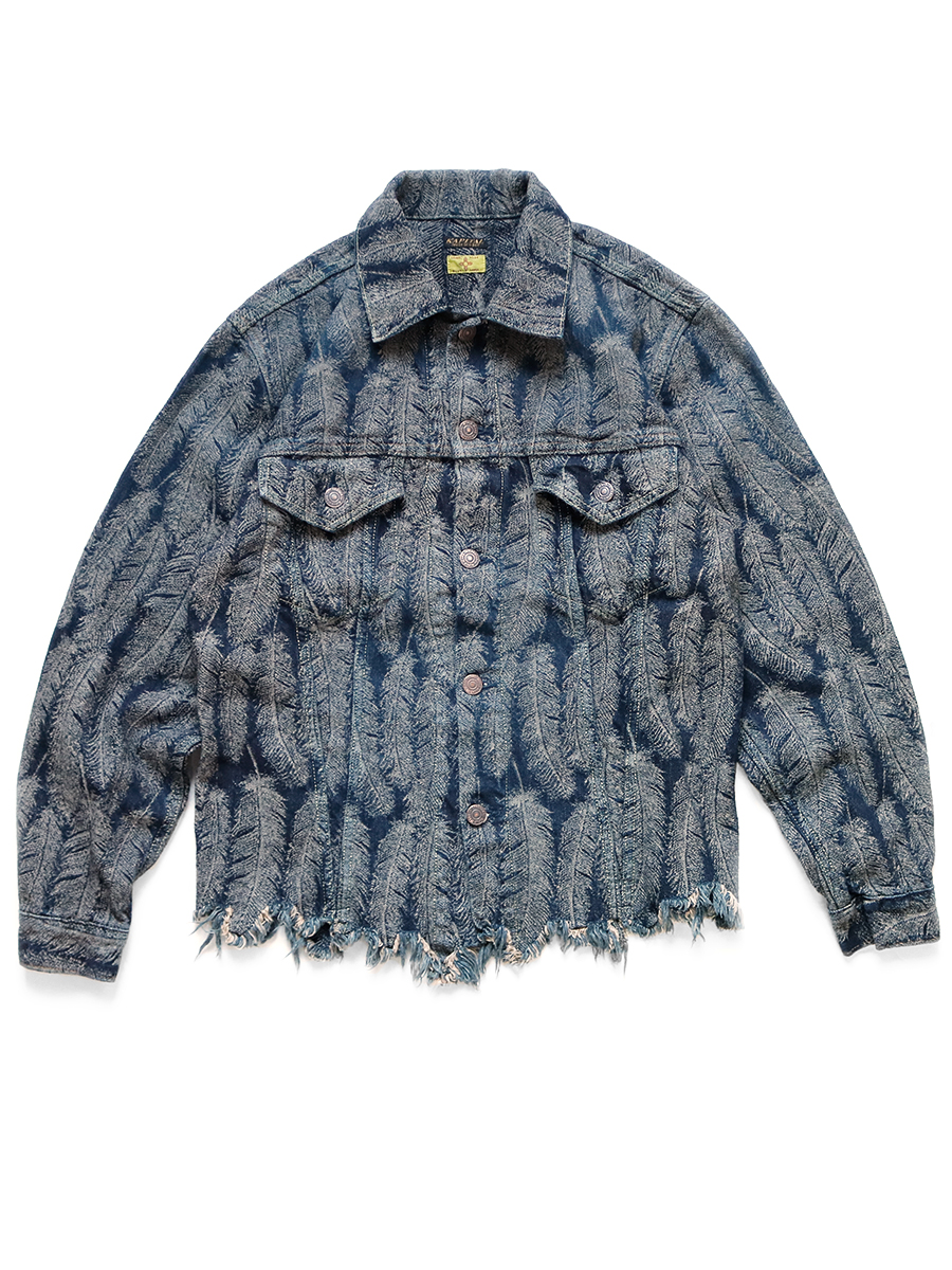 12ozフェザーデニム3rd Jkt Kapital