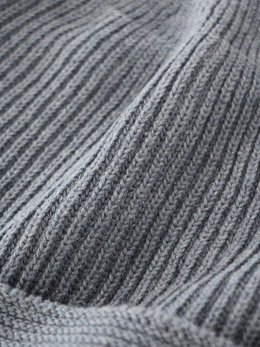 綿麻 畦編みニット Cap Kapital