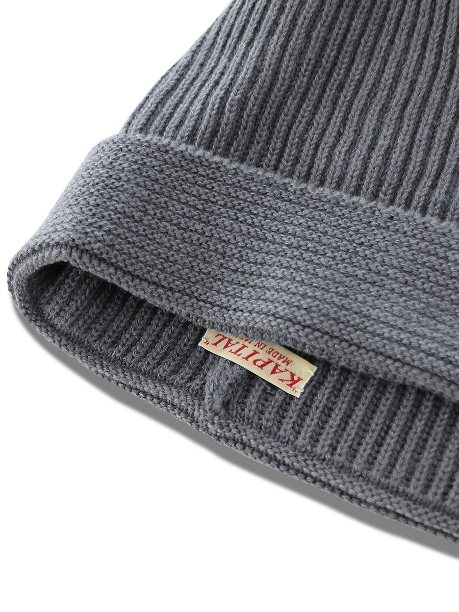 綿麻 畦編みニット Cap Kapital