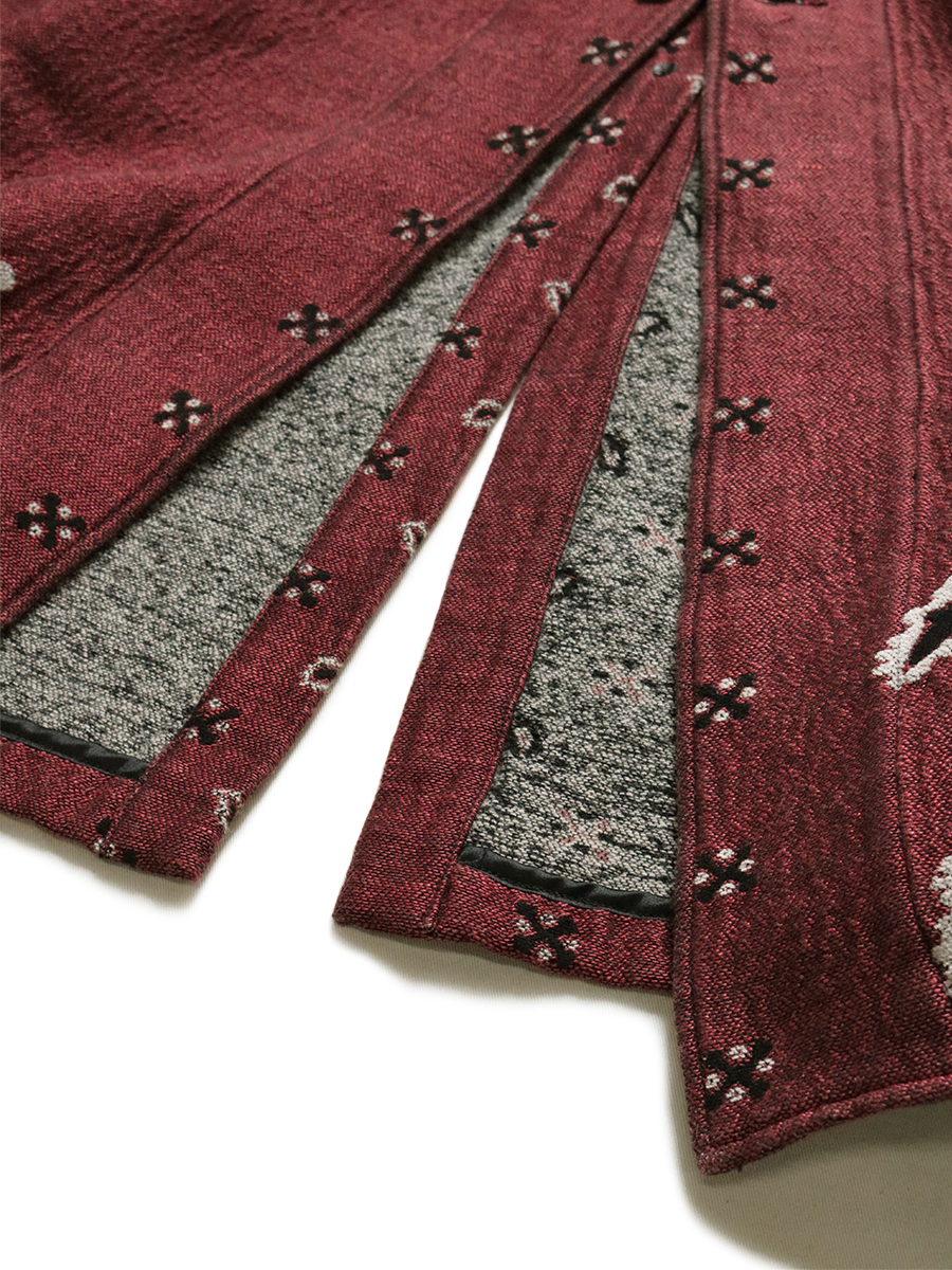 ラグペイズリー柄リネンウール ドラッギングコート Kapital