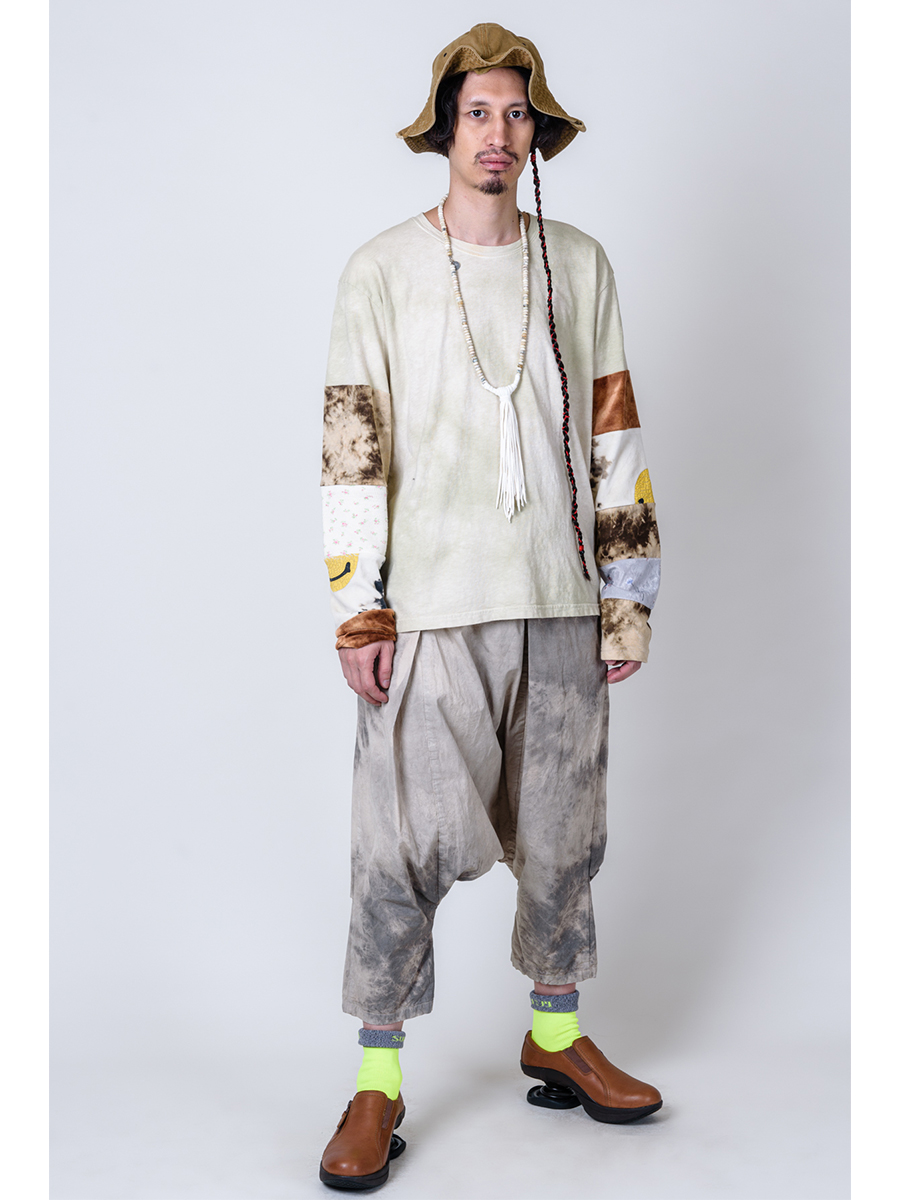 キャピタル kapital 長袖 XL ヒッピーロンT 刺子パッチワーク