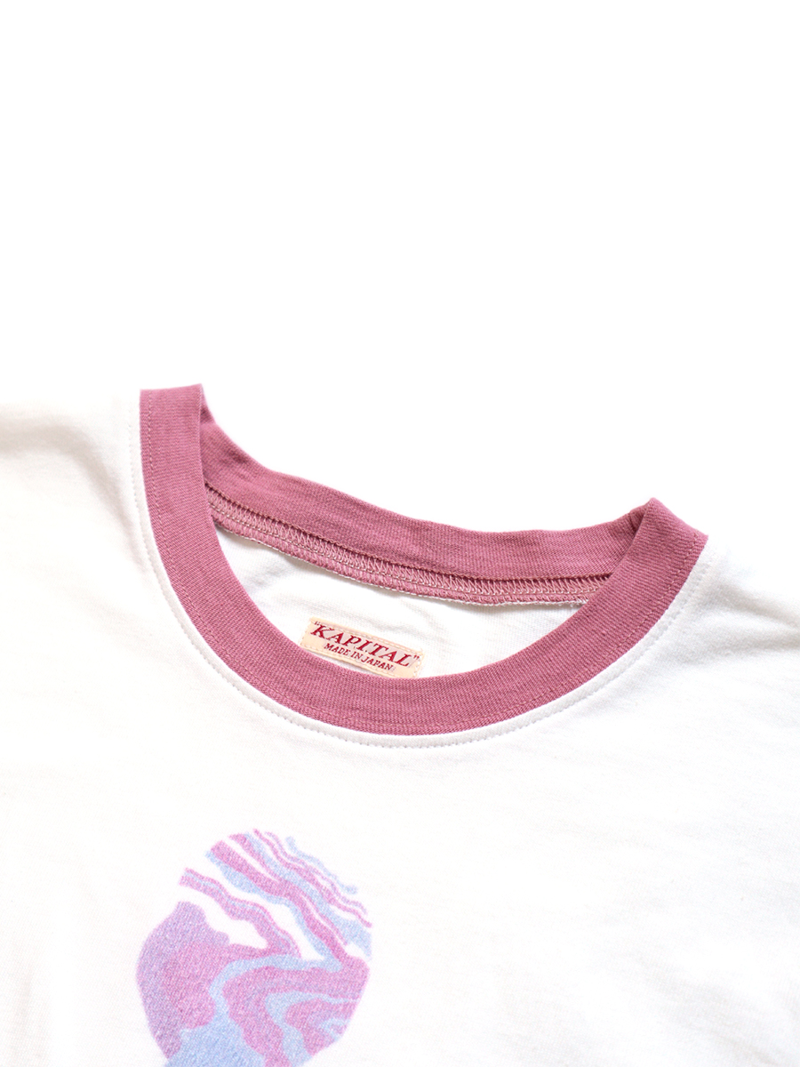 20/-天竺 リンガーT(Laundry Maxチーフpt) | KAPITAL 20/-天竺 リンガーT(Laundry Maxチーフpt) | KAPITAL