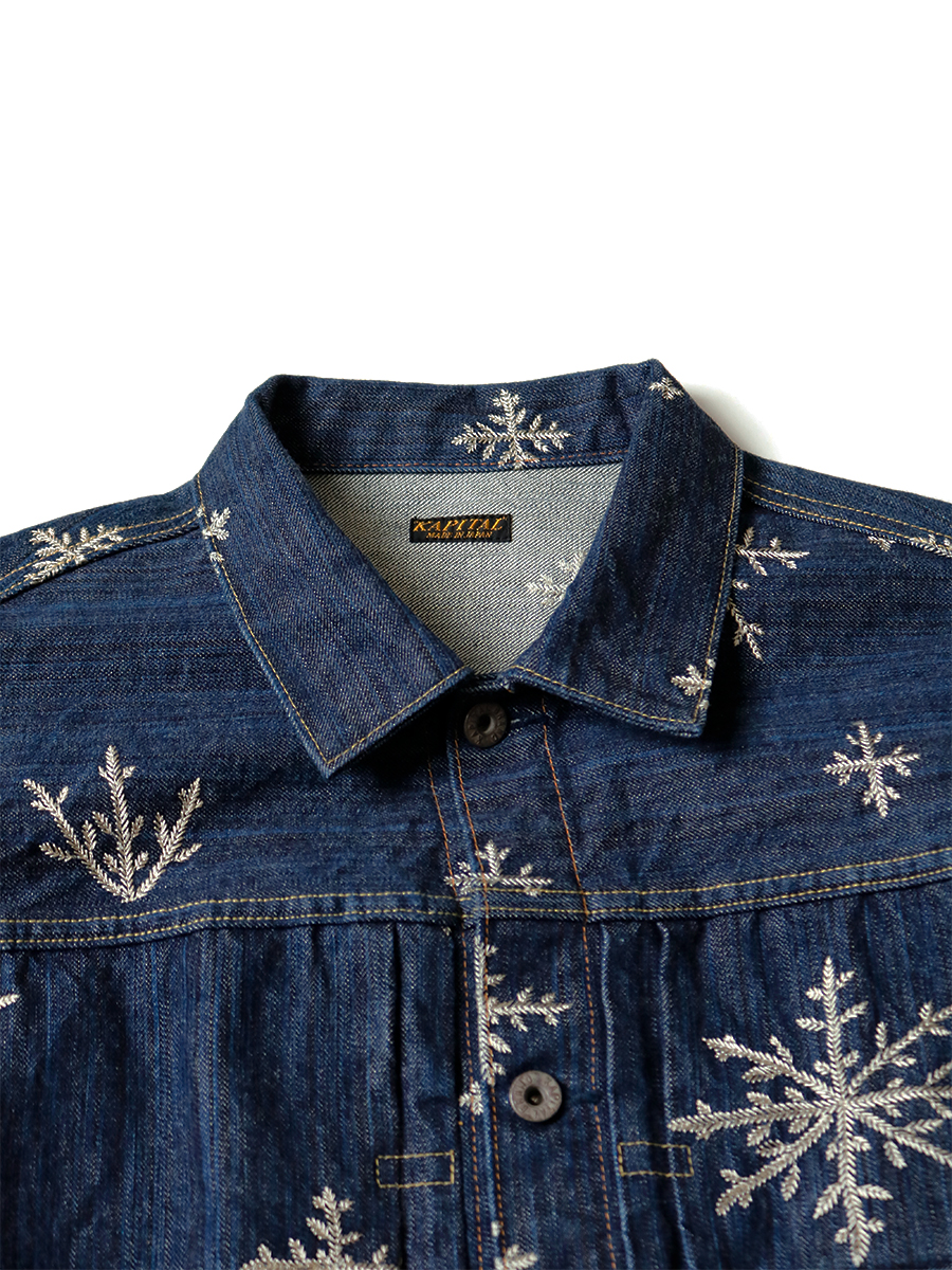 定価］kapital 14ozデニム 雪柄刺繍 1ST JKT サイズ3 | forext.org.br