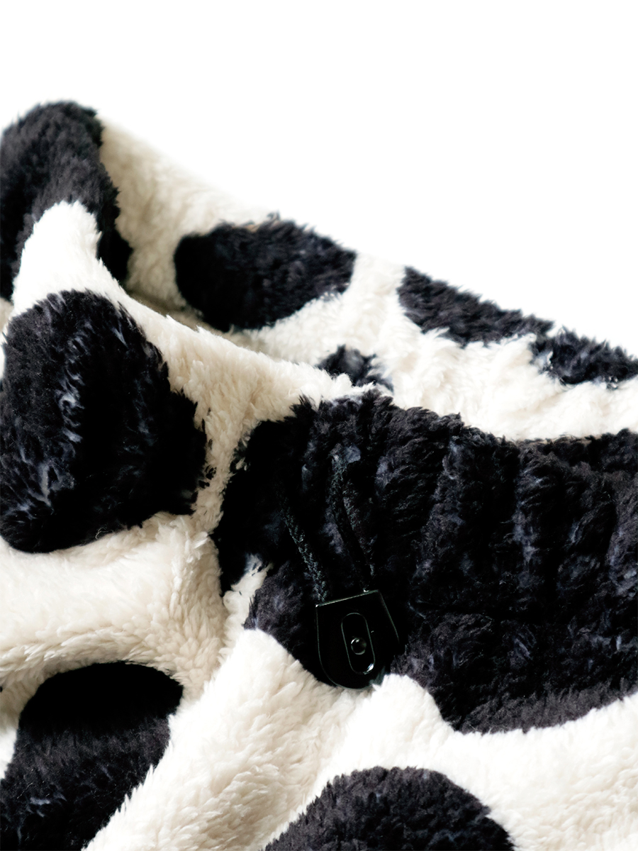 牛柄フリース イージーパンツ Kapital