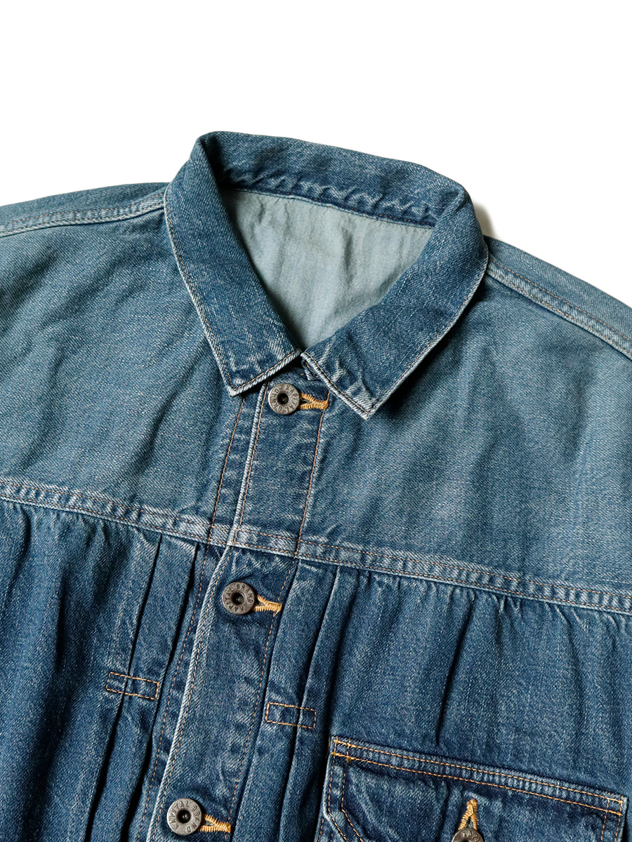 11 5ozデニム ウィンドペン1st Jkt M S 加工 Kapital