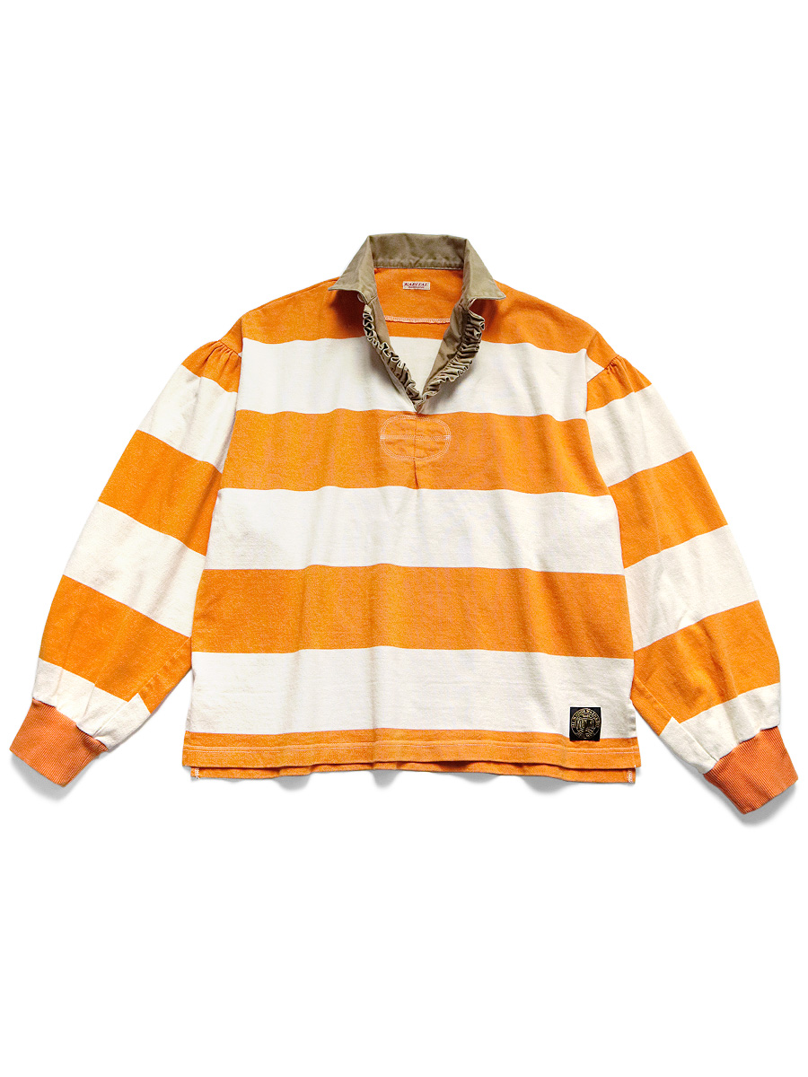 KAPITAL ラガーシャツ 7部丈T-PABLOW 長袖着用