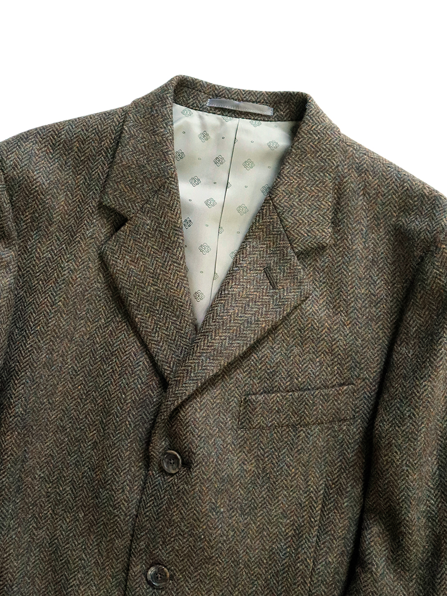 ヘリンボンツィード カットアウトエルボーJKT | KAPITAL