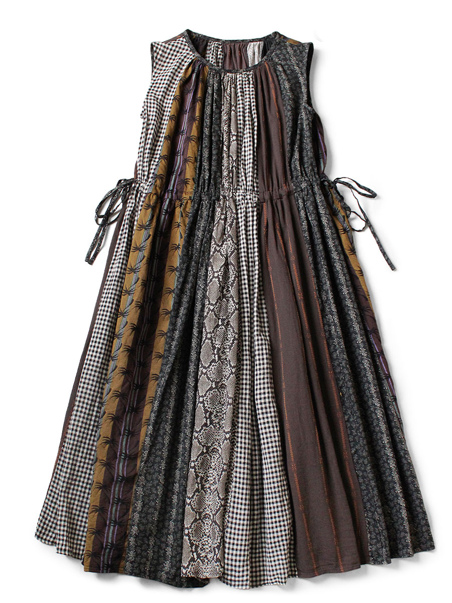 【関税送料込み】ETRO 半袖パッチワーク プリント シフト ドレス ETRO】半袖パッチワーク プリント シフト ドレス