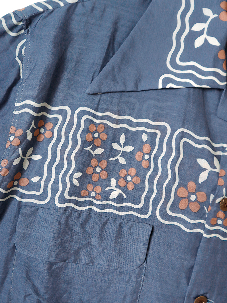 シルクレーヨン COOKIE柄 ラングルカラーアロハシャツ | KAPITAL