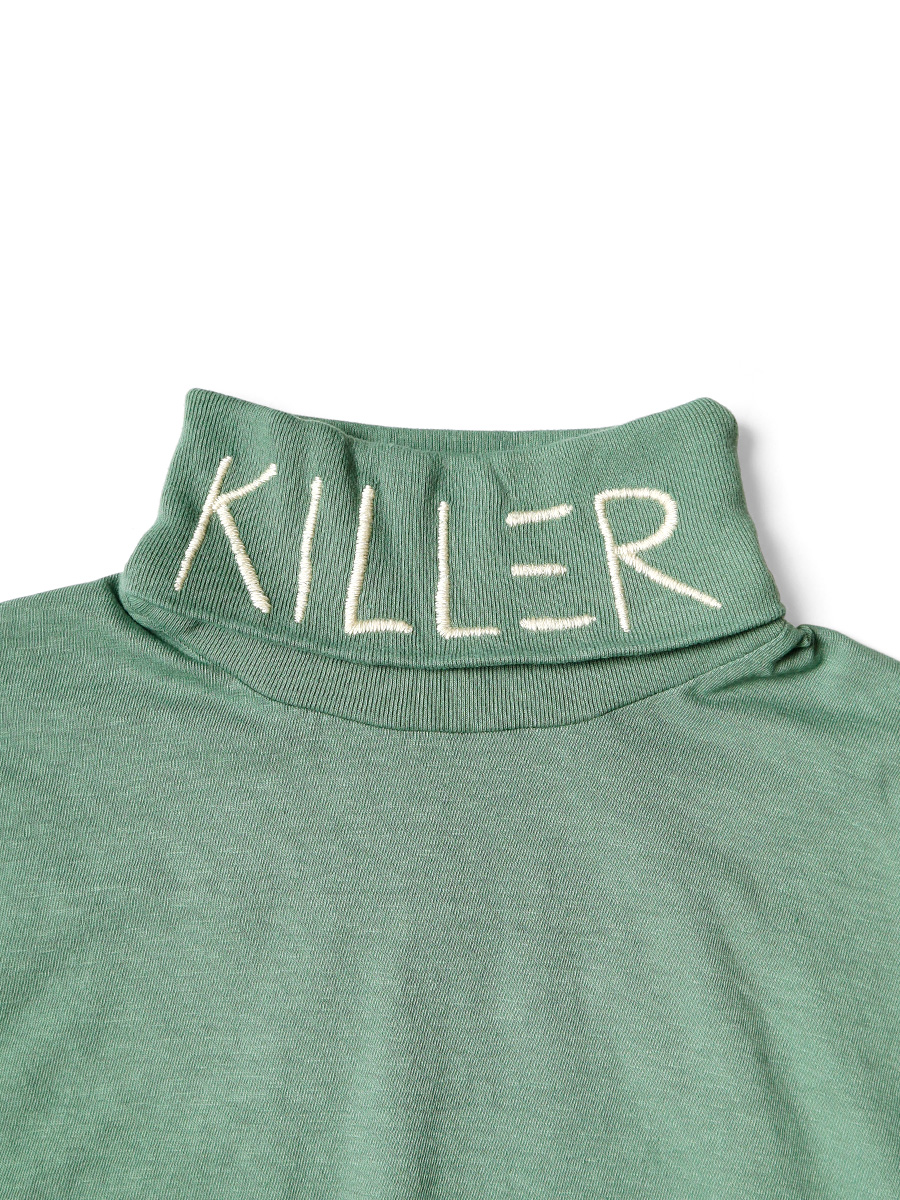 18.5/-天竺 ハイネックロンT(KILLER刺繍) | KAPITAL 18.5/-天竺 ハイネックロンT(KILLER刺繍) | KAPITAL