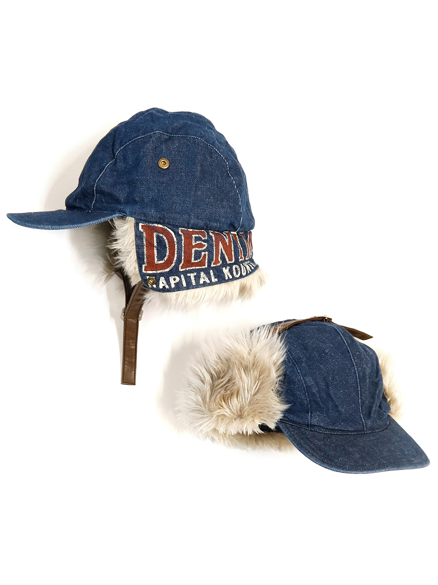kapital ベレー帽　キャピタル　デニム　ゴブラン織　新品　パッチワーク kapital ベレー帽 キャピタル デニム ゴブラン織 新品 パッチ