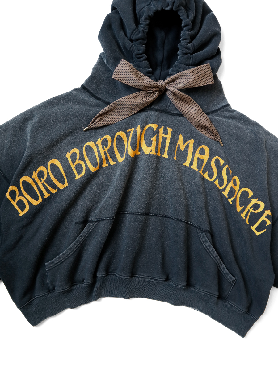 裏毛 デビルフードパーカー（BORO BOROUGH MASSACREpt）大 | KAPITAL
