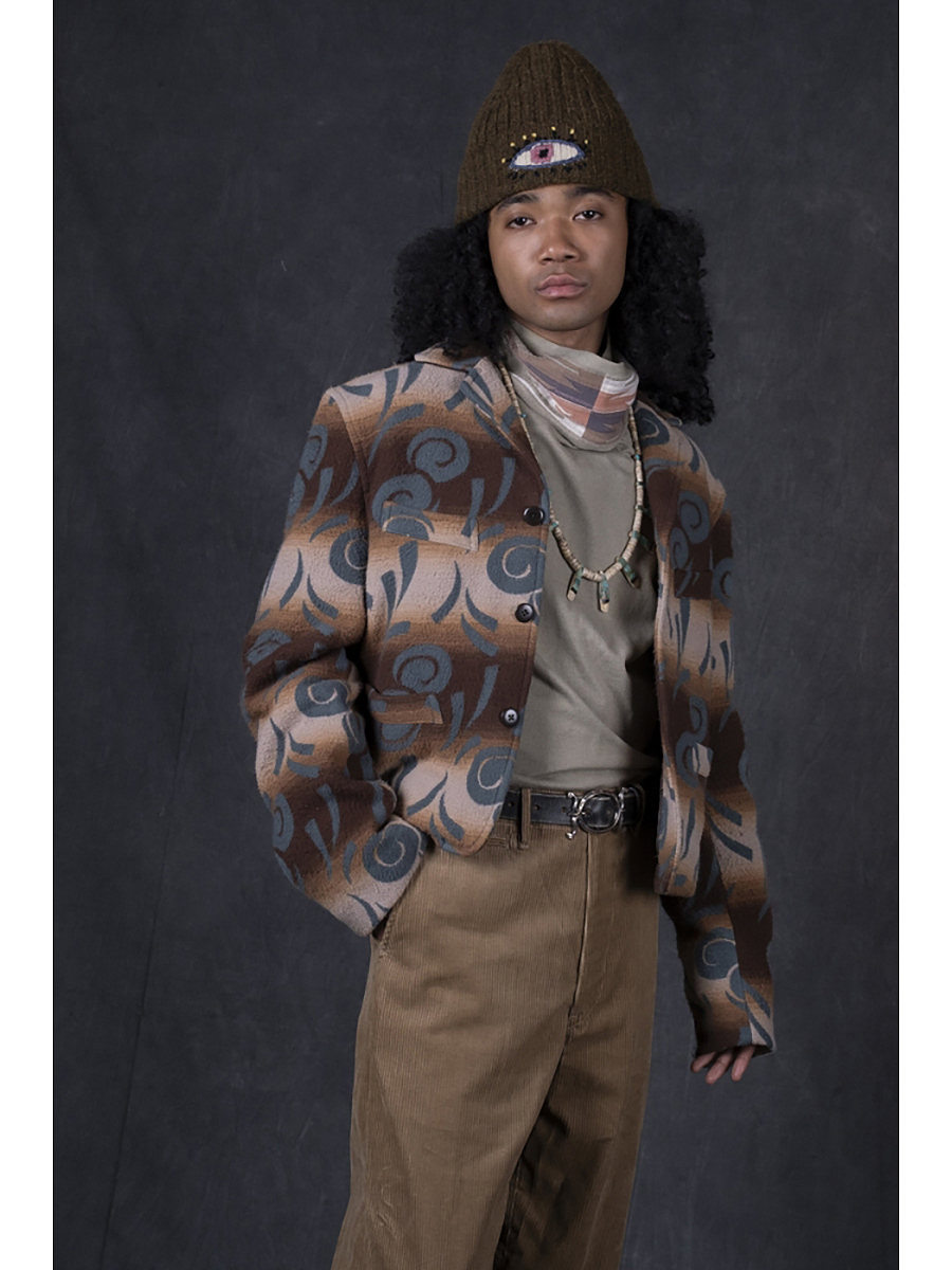 ナッピングコットン プエブロボルテックス柄 ババ・ソーヤJKT | KAPITAL