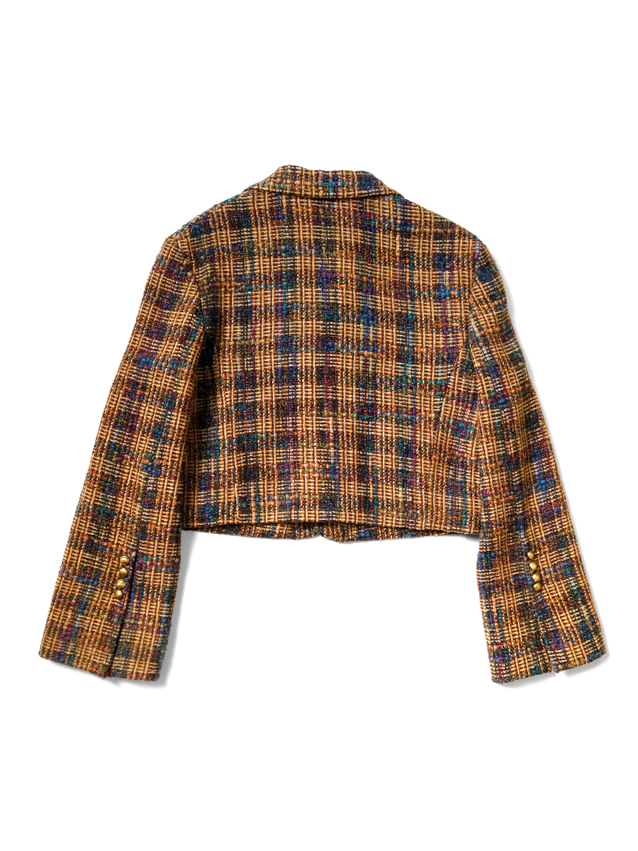 カザツイードチェック ババ・ソーヤJKT(L`s) | KAPITAL カザツイードチェック ババ・ソーヤJKT(L`s) | KAPITAL