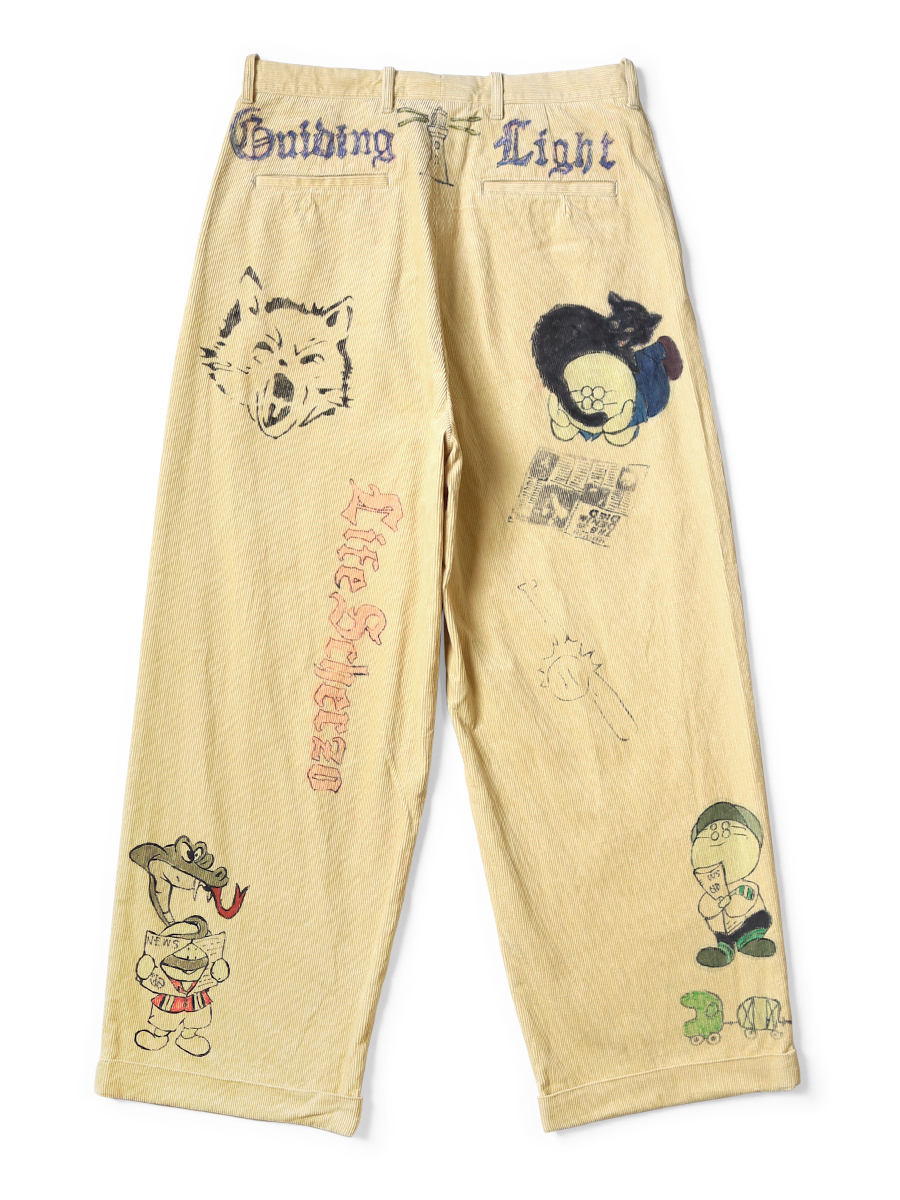 Kapital キャピタル　コーデュロイプリントパンツ 楽天市場】KAPITAL kapital 14Wコーデュロイ IVYパンツ