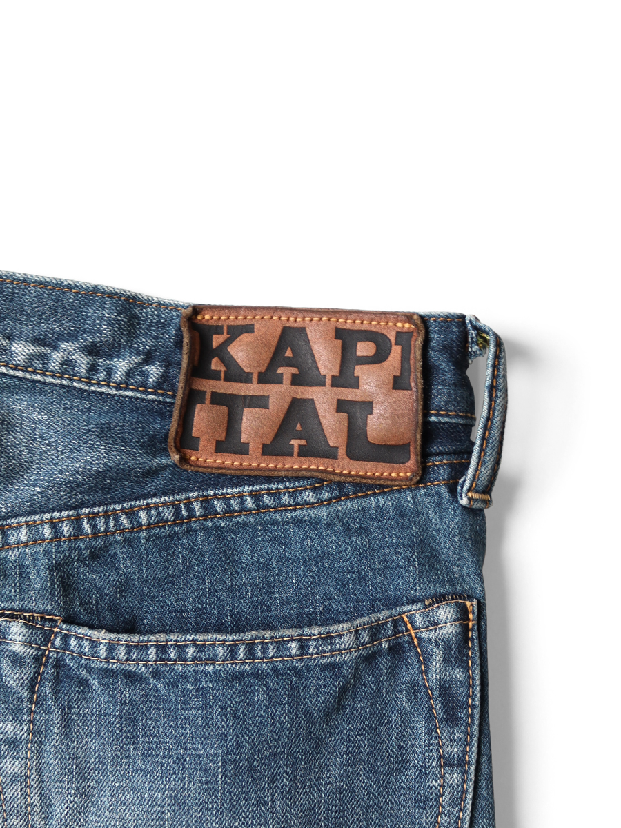 完売品　KAPITAL 32 モンキーTH ストレートデニム　ジンバブエコットン 13.5ozジンバブエデニム 5P モンキーTH(加工) | KAPITAL