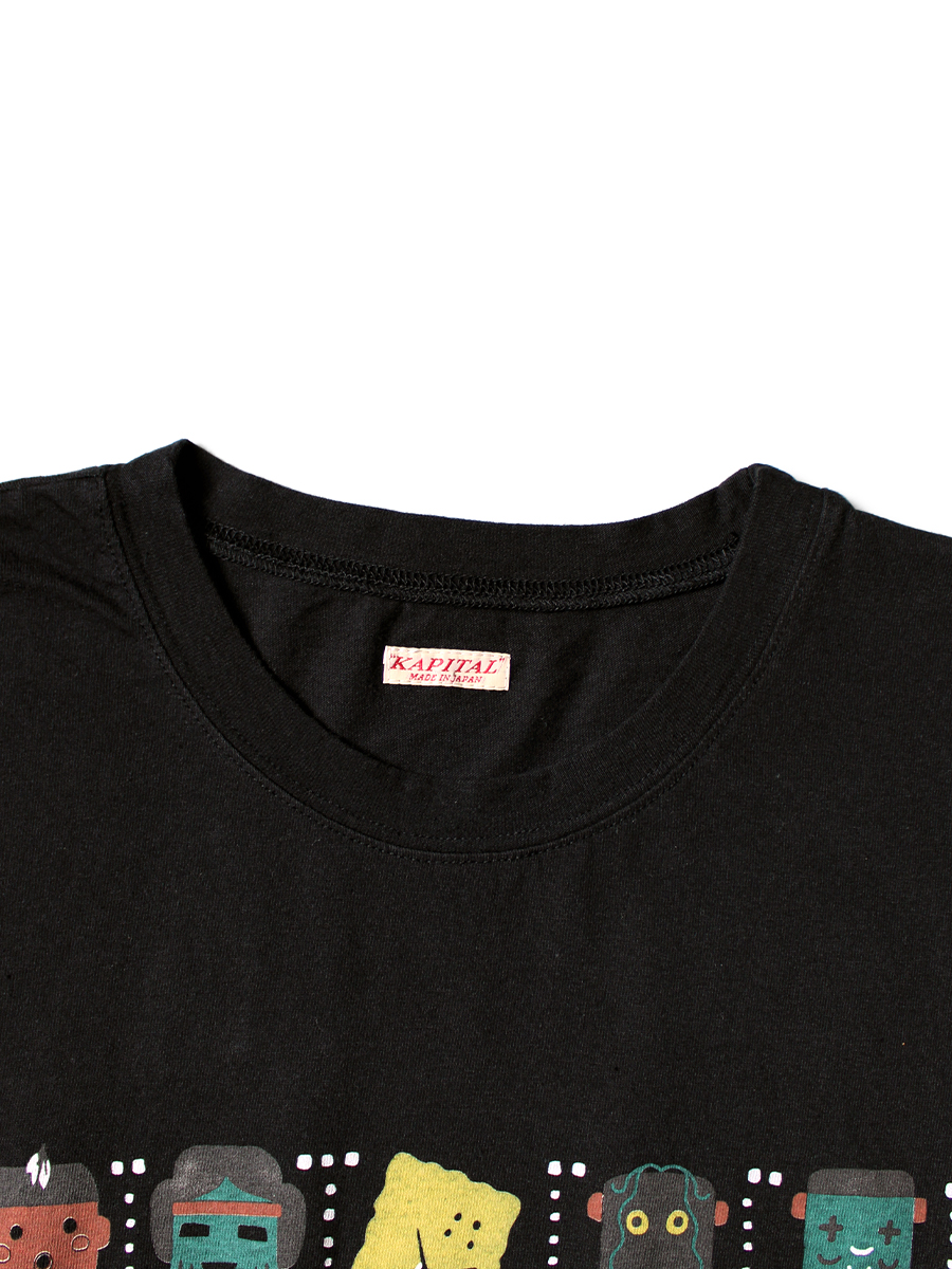 刺し子入り 不規則パッチワークコットンTee – streofit