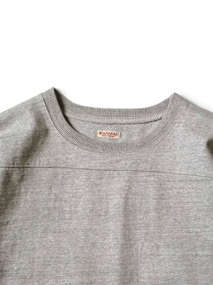 the shishikui フットボールT 16/-度詰め杢天竺 スイムフットボールT | KAPITAL