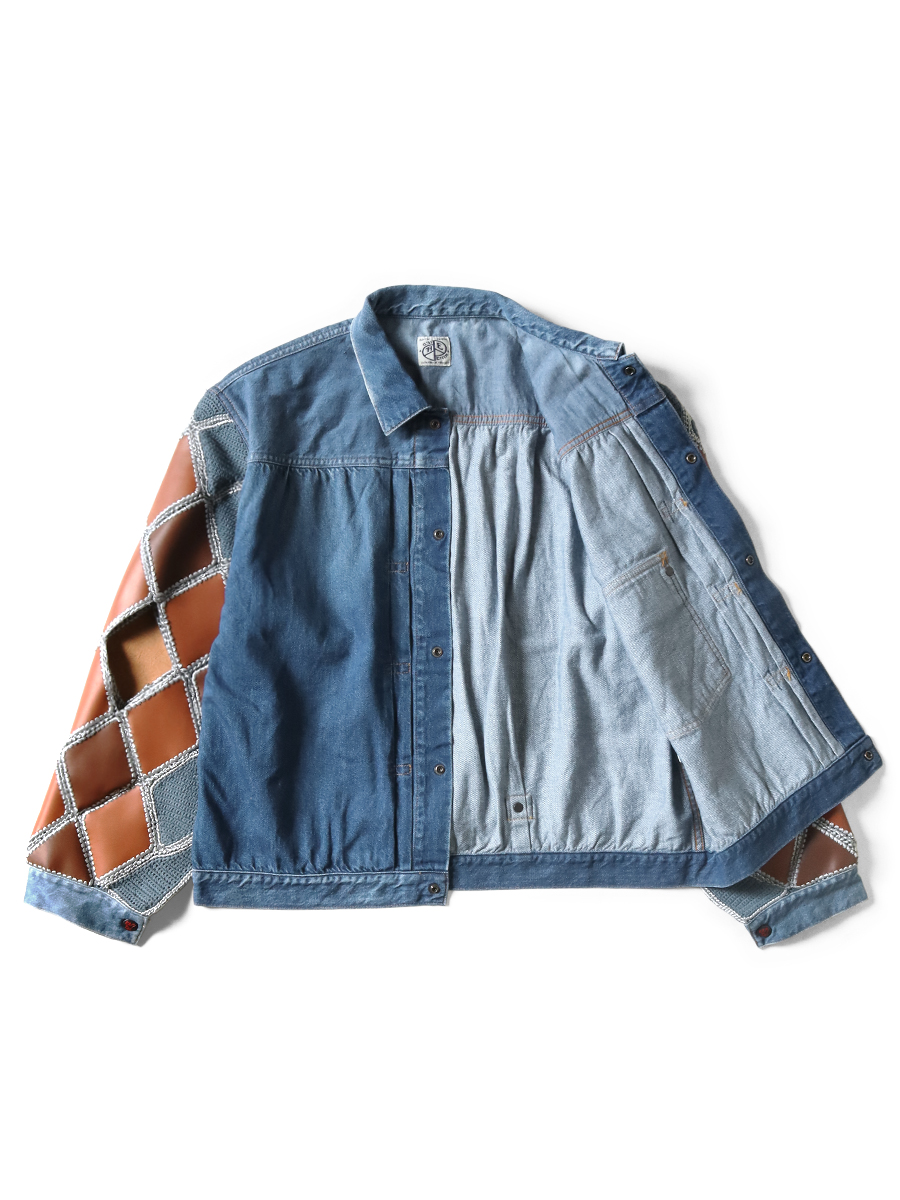 11.5ozデニム ヒッピークロッシェスリーブ 1ST JKT | KAPITAL