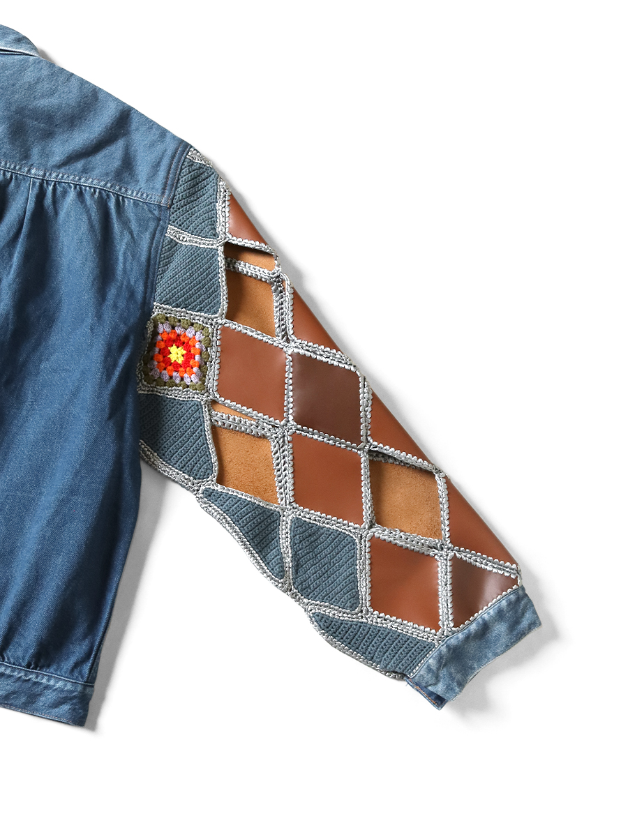 11.5ozデニム ヒッピークロッシェスリーブ 1ST JKT | KAPITAL