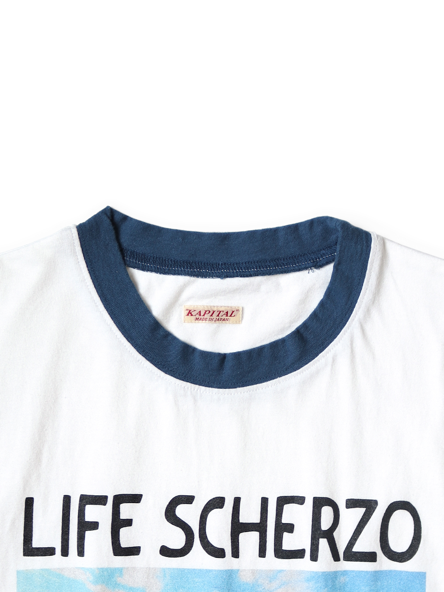 20/-天竺 リンガーT(LIFE SCHERZO ROAD SIGN PAINTERpt) | KAPITAL