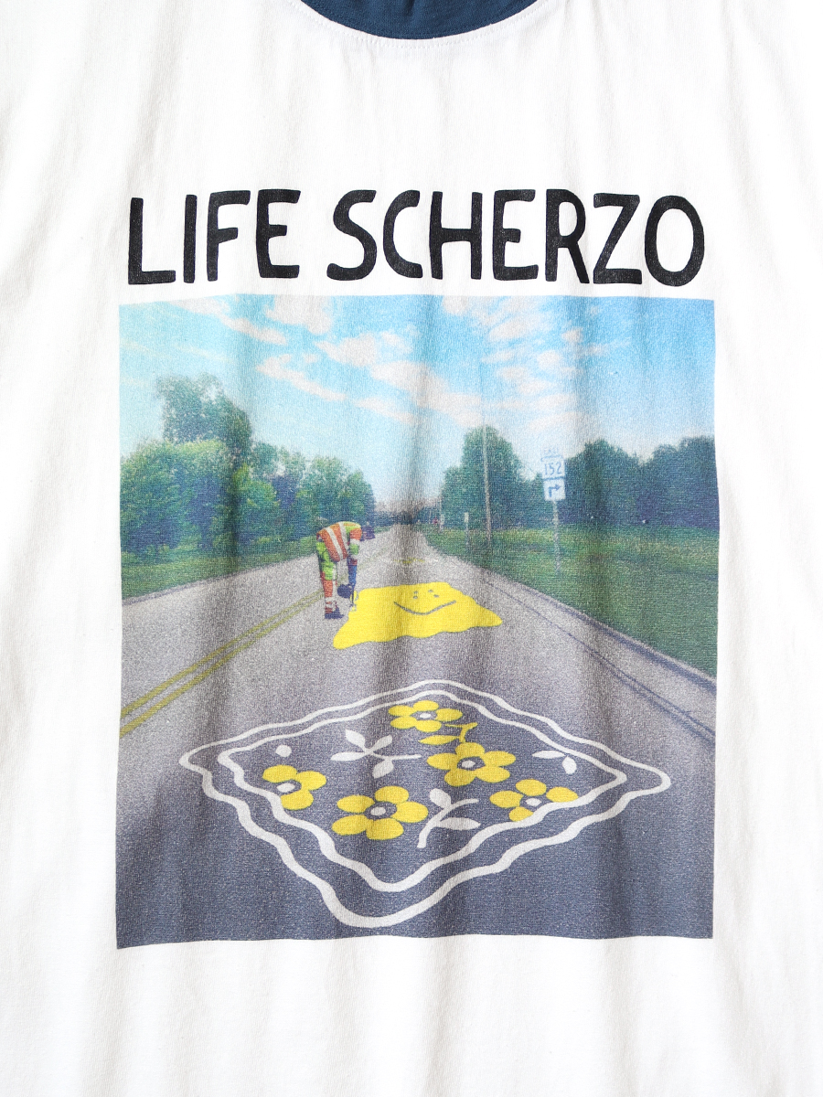 20/-天竺 リンガーT(LIFE SCHERZO ROAD SIGN PAINTERpt) | KAPITAL