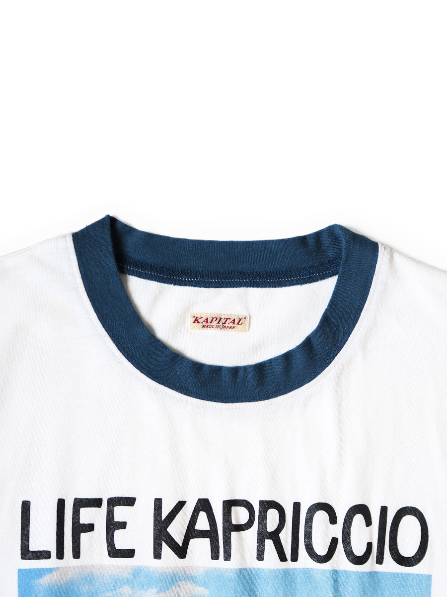20/-天竺 リンガーT(LIFE KAPRICCIO ROAD SIGN PAINTERpt) | KAPITAL
