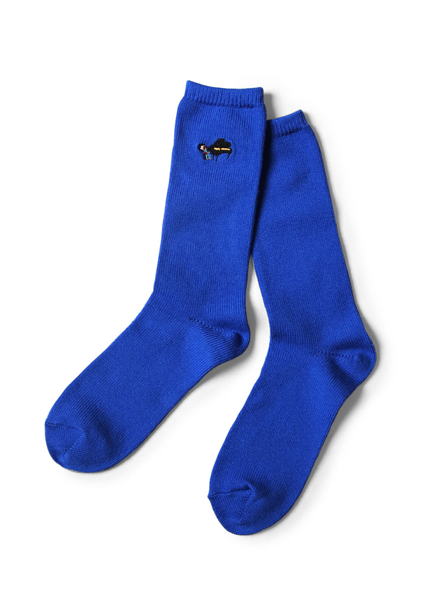 ロゴ刺繍ニットソックス GIUNON 靴下 embroidery socks / ロゴ刺繍ソックス レディース