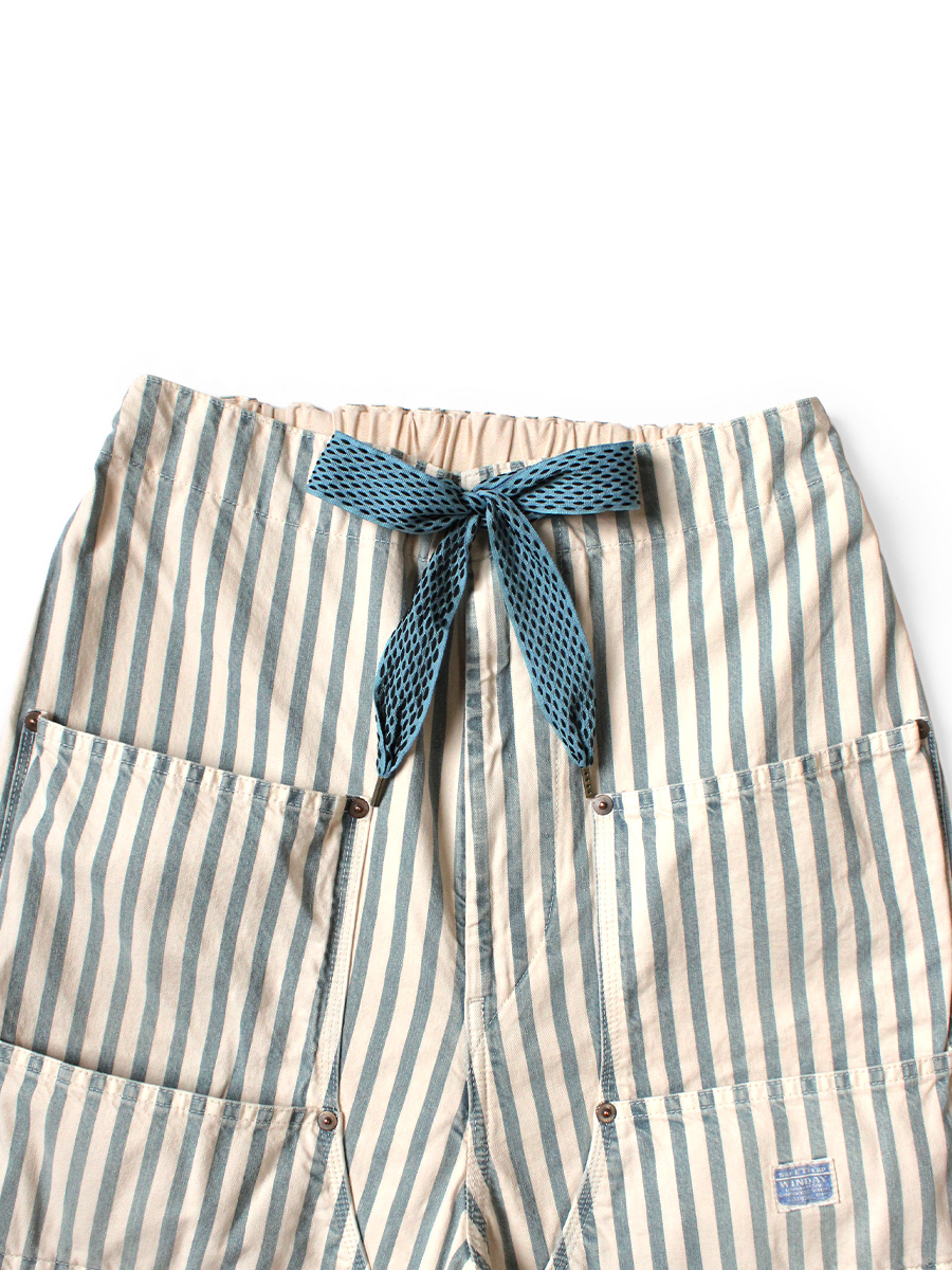 9ozフレンチヒッコリー Wニーイージーバギーパンツ | KAPITAL