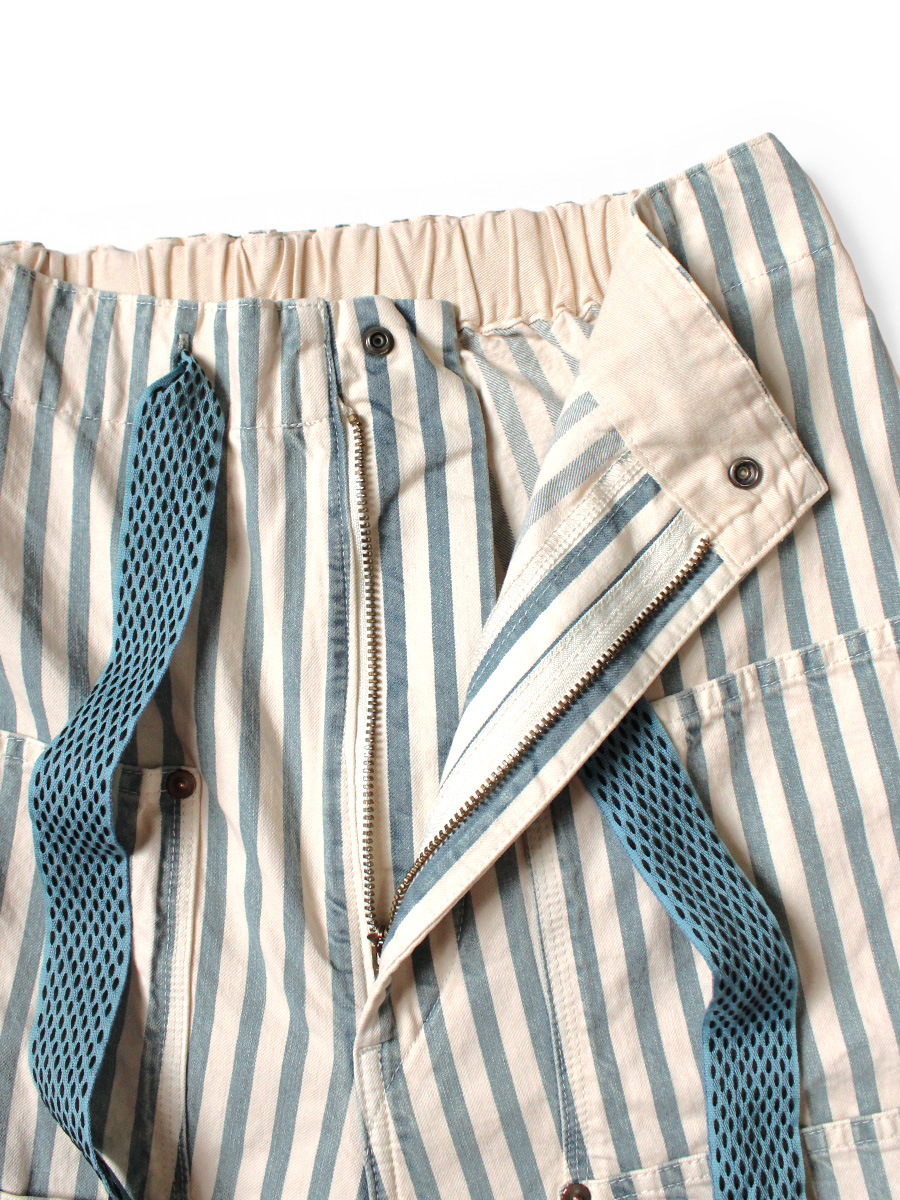 9ozフレンチヒッコリー Wニーイージーバギーパンツ | KAPITAL