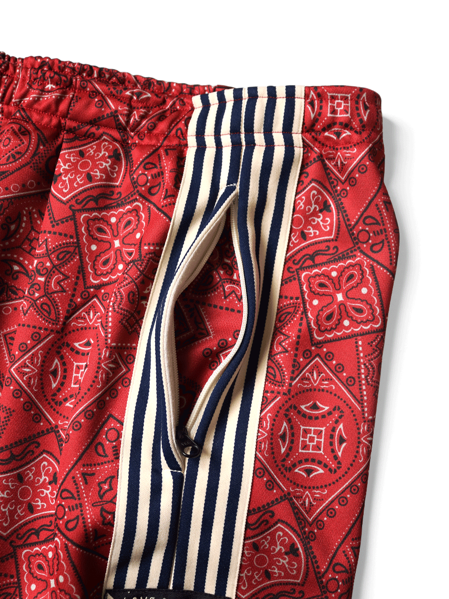 スムースジャージー COOKIEバンダナ柄 バギートラックパンツ | KAPITAL 