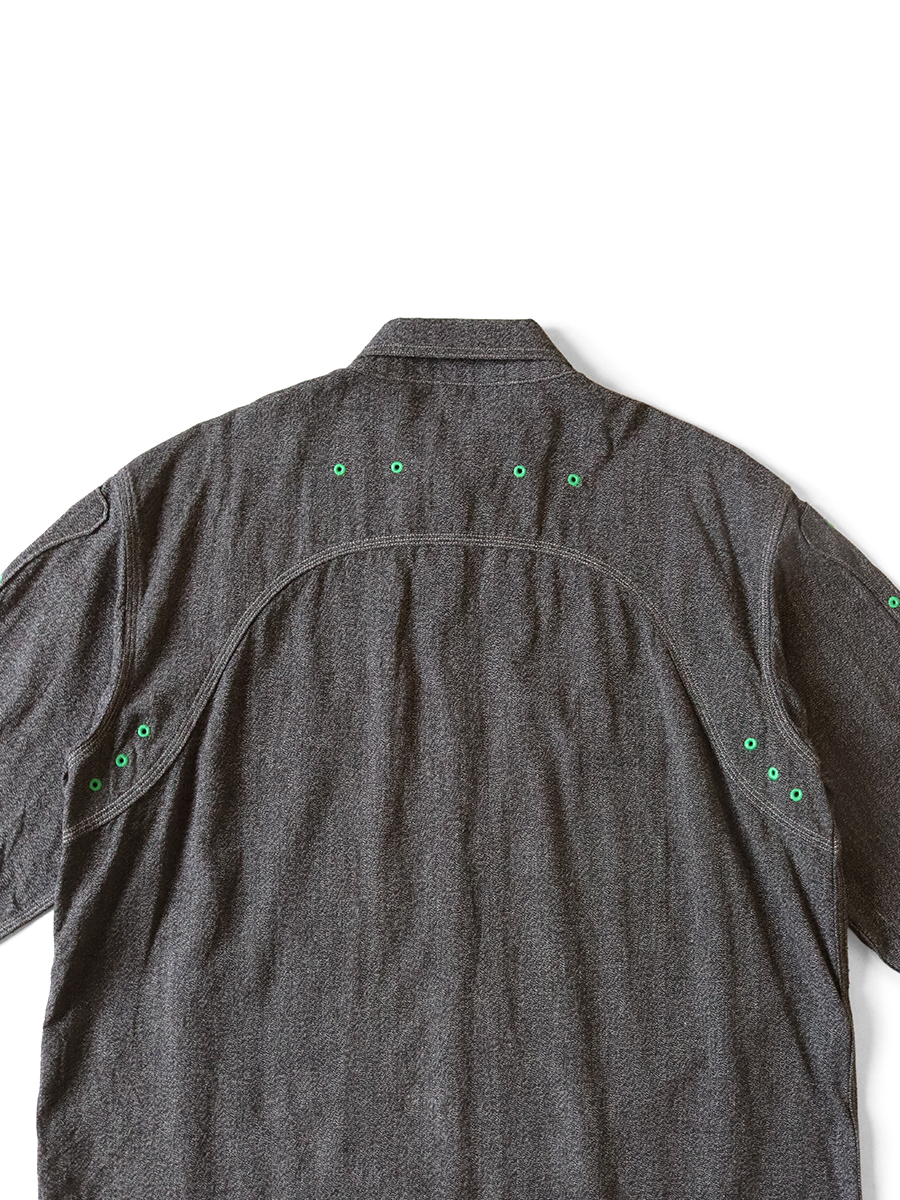 美品 Rough&Tumble パッチワーク シャンブレーシャツ RANDT 美品 Rough&Tumble パッチワーク シャンブレーシャツ RANDT