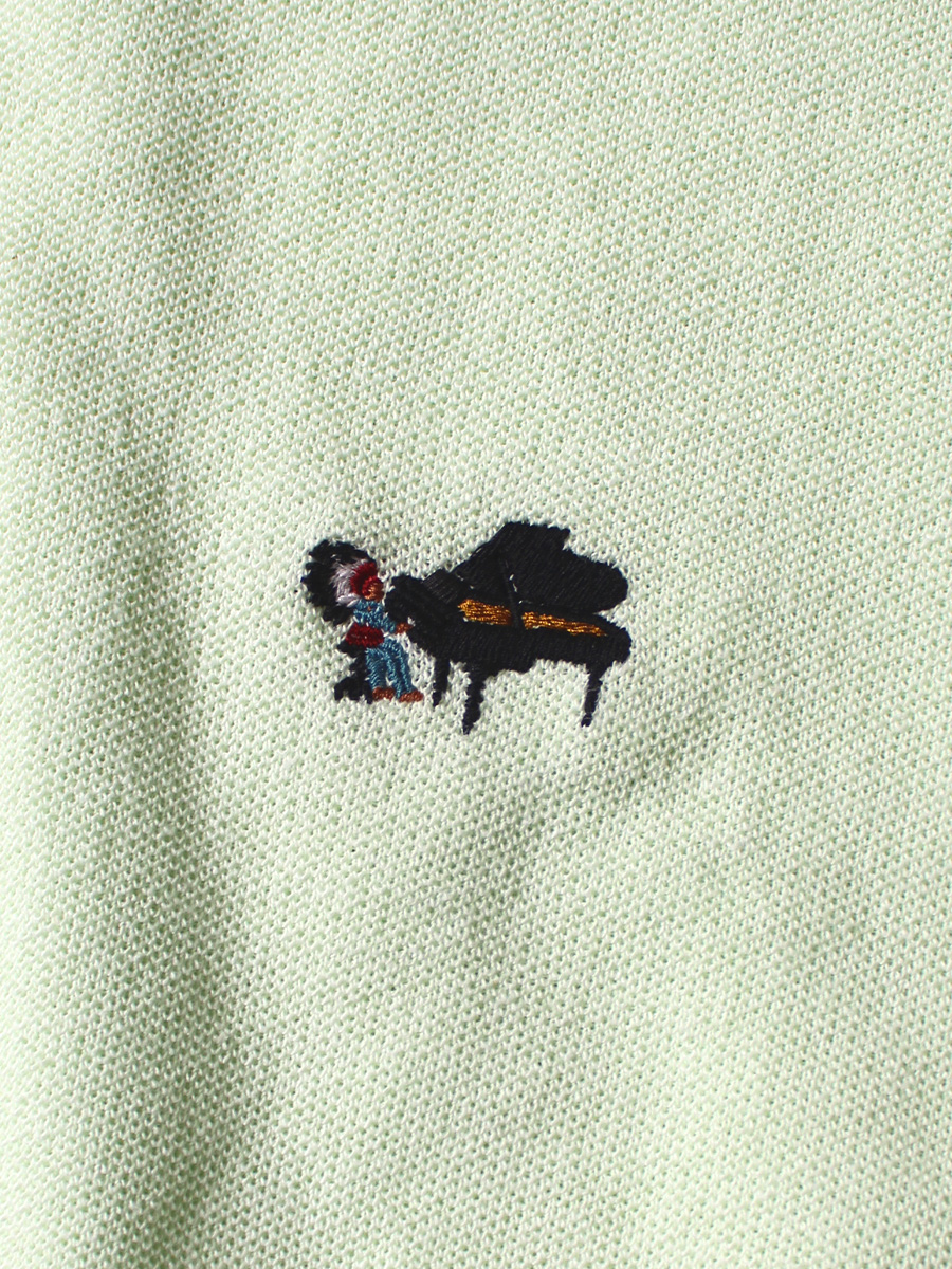 ドライ鹿の子 BOXポロ(ピアノ刺繍) | KAPITAL