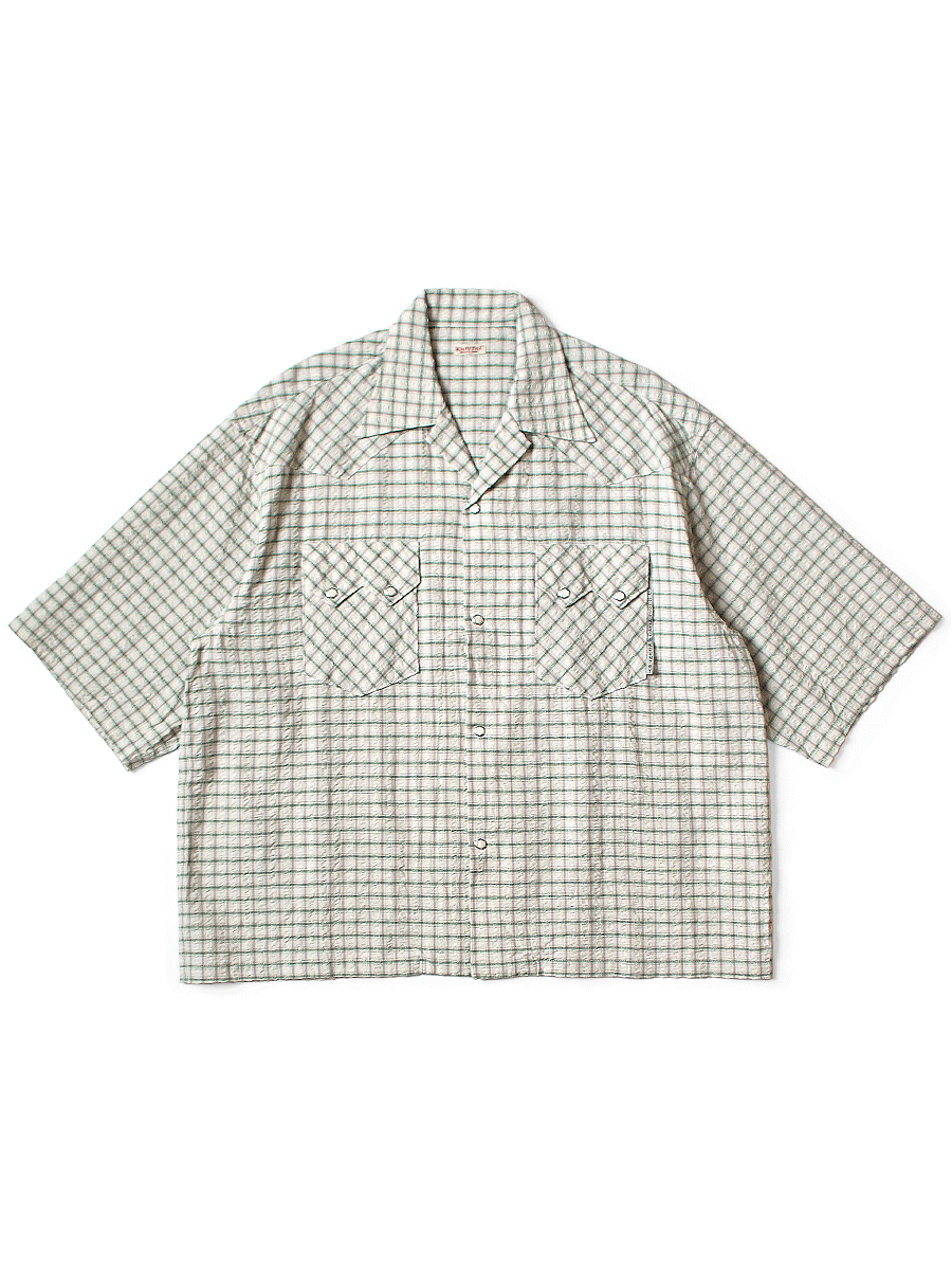 KAPITAL ホワイト コットンシャツ M Kapital white embroidered linen shirt