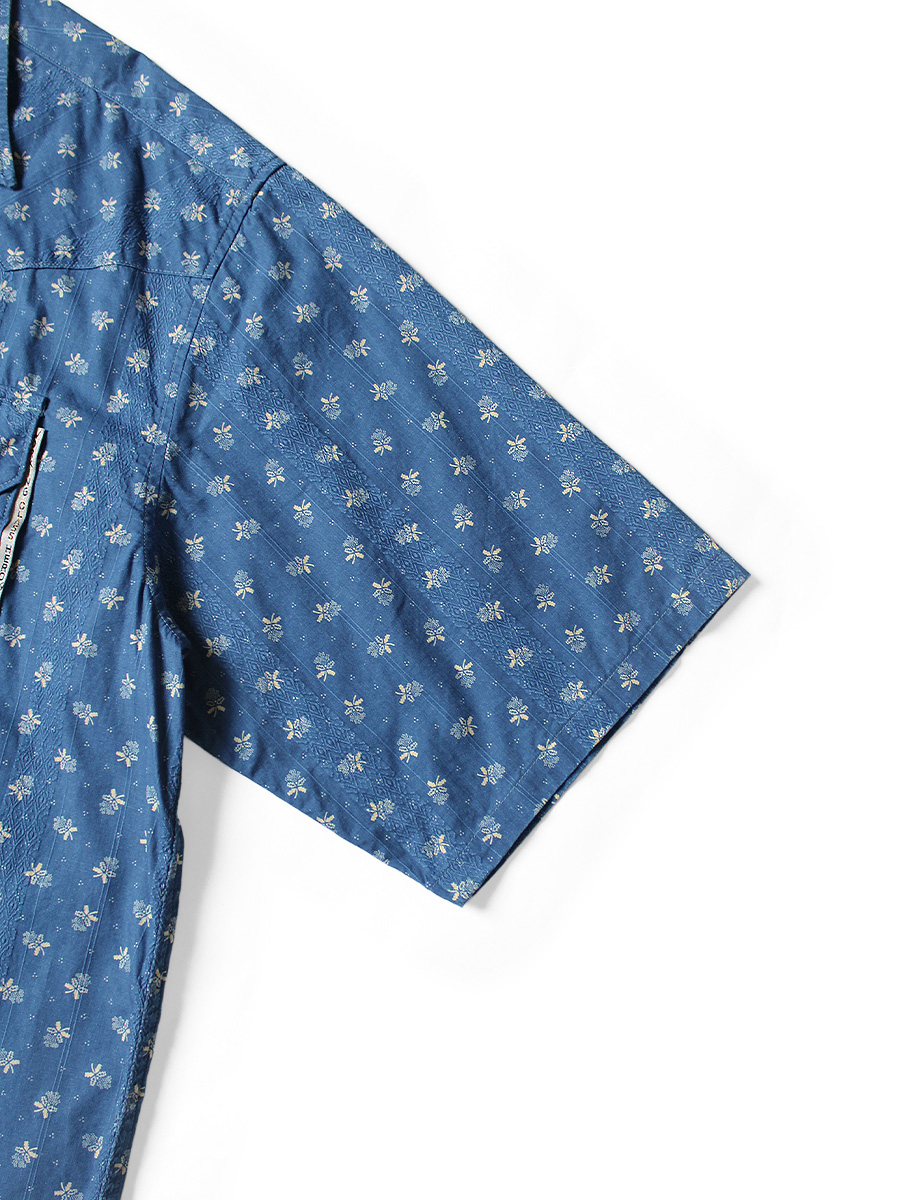 KAPITAL Navyストライプ フリルTシャツ KAPITAL Shirt (Long Sleeve) OX Stripe Anorak Shirt