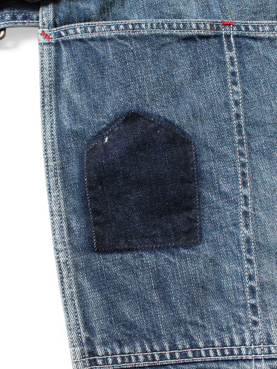 12ozデニム カバーオールエプロン(メモリアル刺繍モデル) | KAPITAL