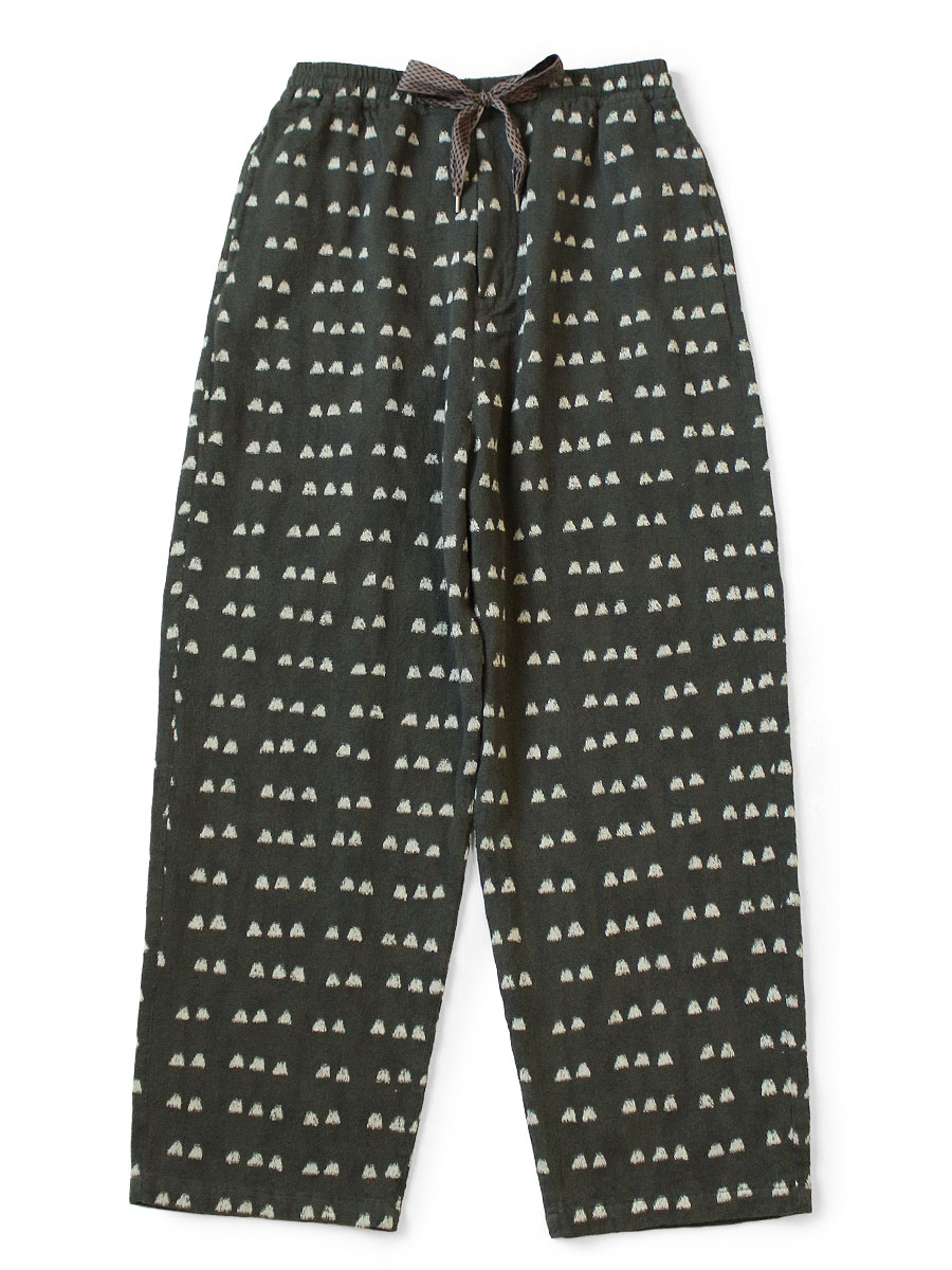 KAPITALベージュ ワイドパンツ 黒いボタン Pants | KAPITAL