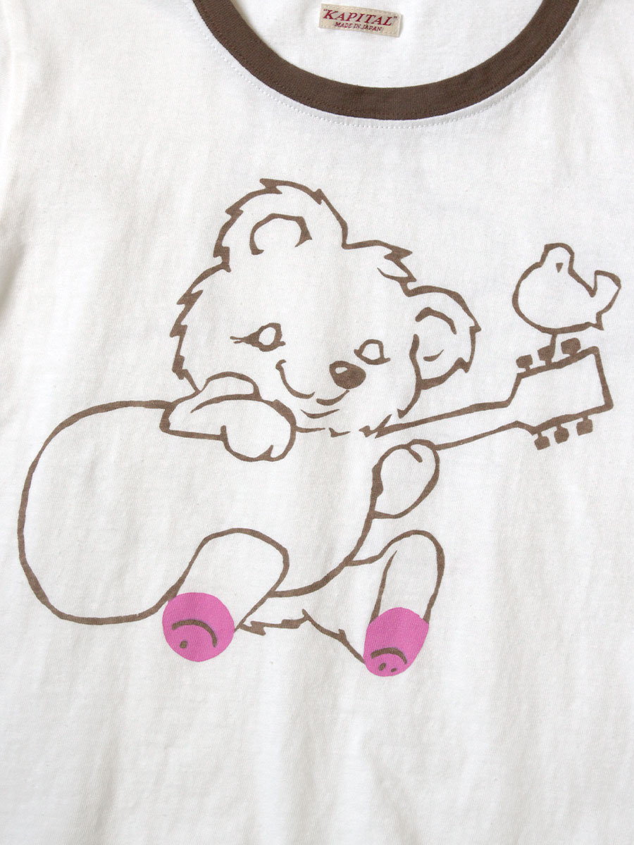 KAPITAL　キャピタル　Tシャツ リトルベアーハーモニー　白　日本製 KAPITAL キャピタル Tシャツ リトルベアーハーモニー 白 日本製