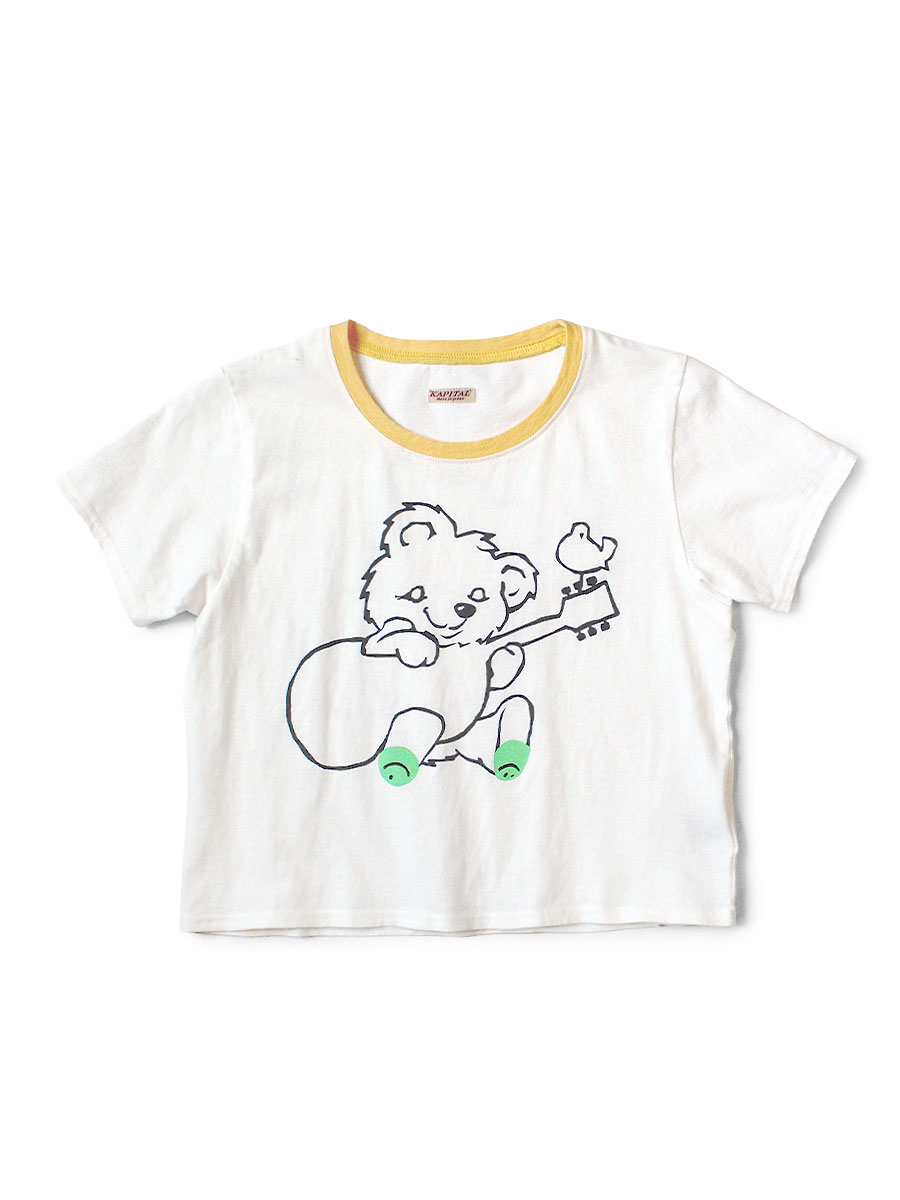 KAPITAL　キャピタル　Tシャツ リトルベアーハーモニー　白　日本製 KAPITAL キャピタル Tシャツ リトルベアーハーモニー 白 日本製
