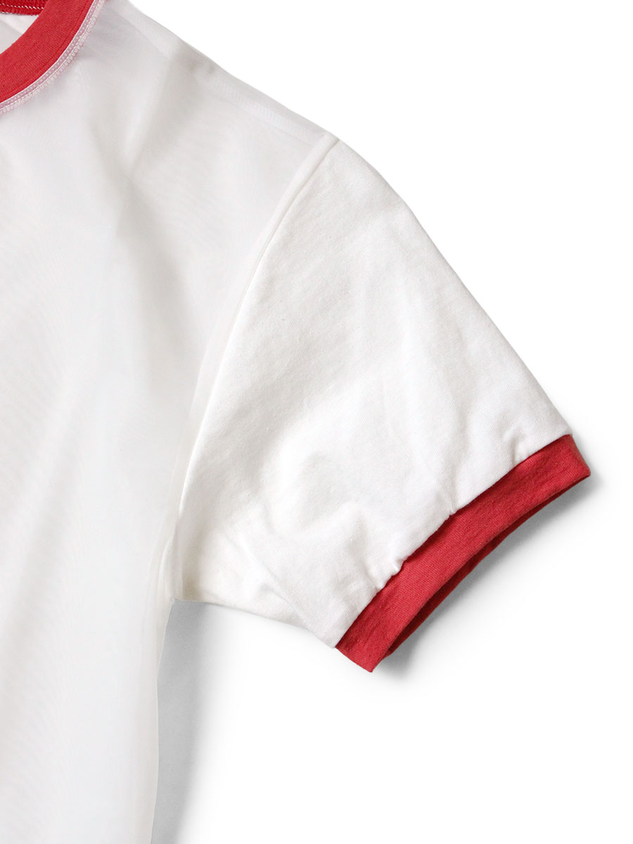 シアー天竺×20/-天竺 リンガーT（PECKISHリトルベアpt） | KAPITAL