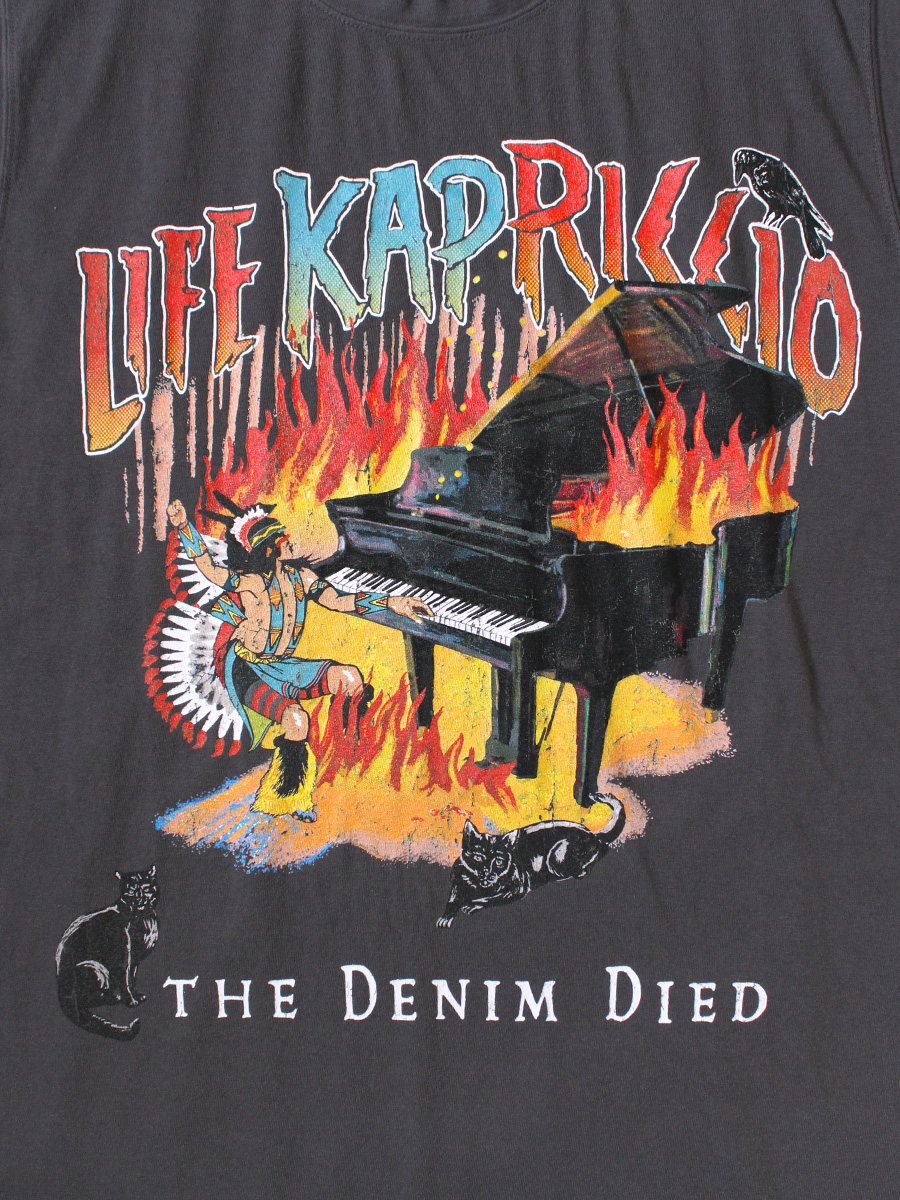 20/-天竺 ノースリーブBIG-T(BURNING ピアノpt) 20/-天竺 ノースリーブBIG-T(BURNING ピアノpt) | KAPITAL